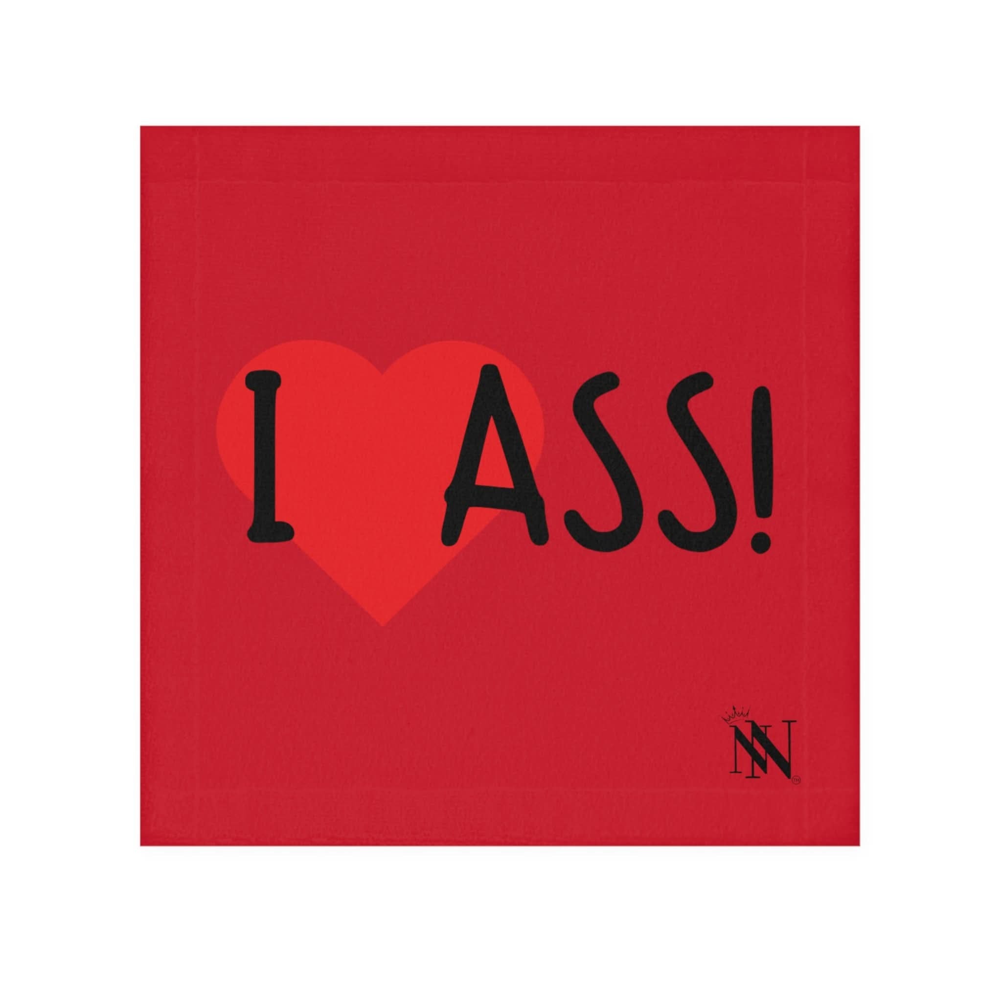 I Love Ass! Red | Mix & Match Fun-Flirty Lovers’ Towels