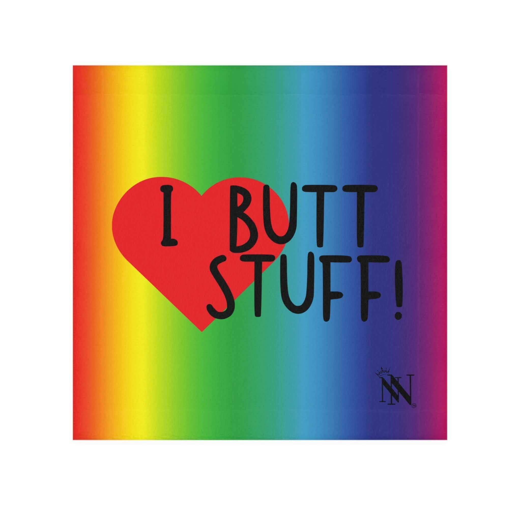 I Love Butt Stuff! Rainbow | Mix & Match Lilsâ Fun-Flirty Loversâ Towels