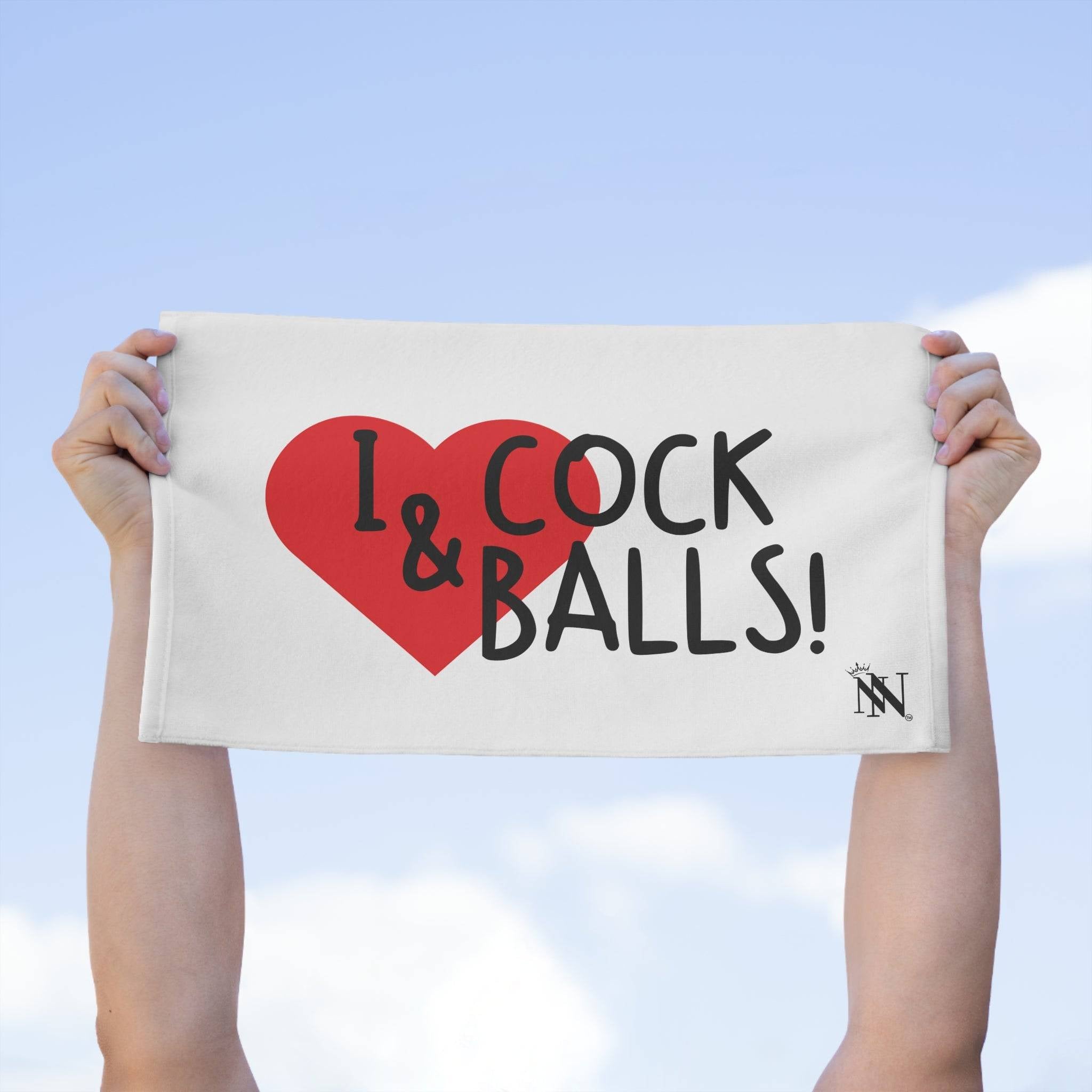 I Love Cock & Balls! | Mix & Match Soft Fun-Flirty Lovers’ Towels