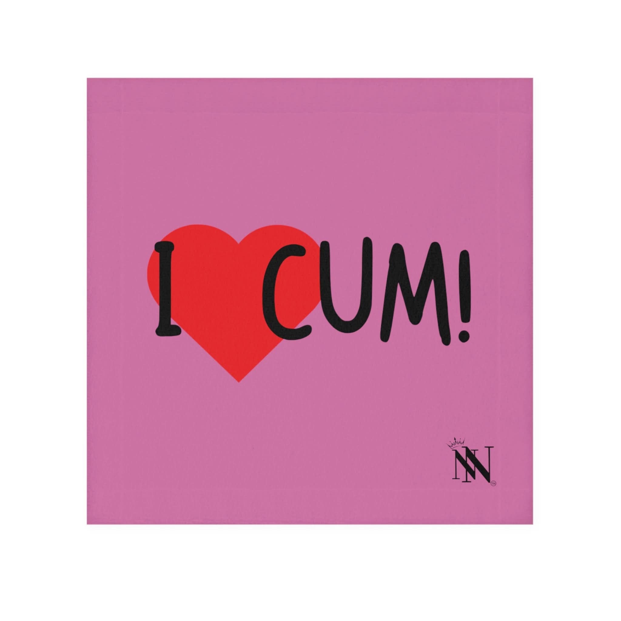 I Love Cum! Pink | Mix & Match Fun-Flirty Lovers’ Towels