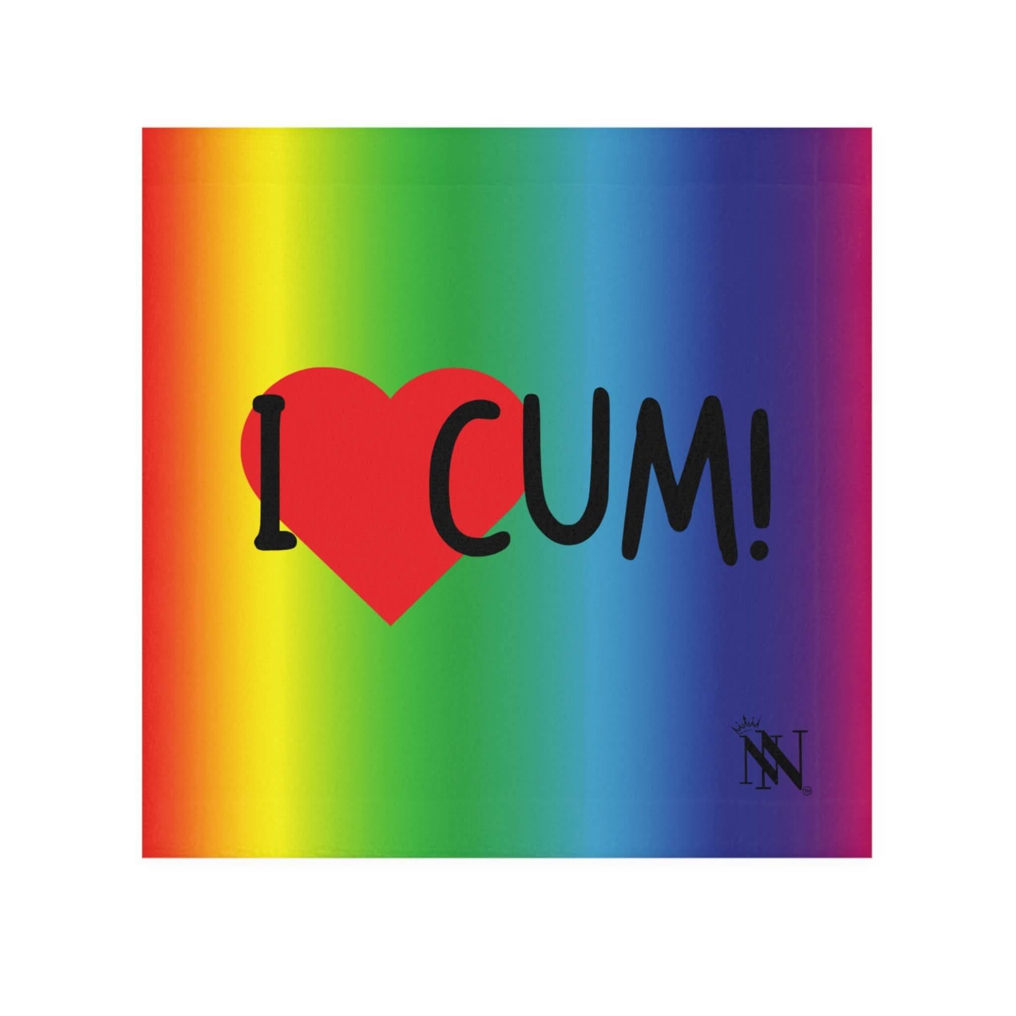 I Love Cum! Rainbow | Mix & Match Lils’ Fun-Flirty Lovers’ Towels