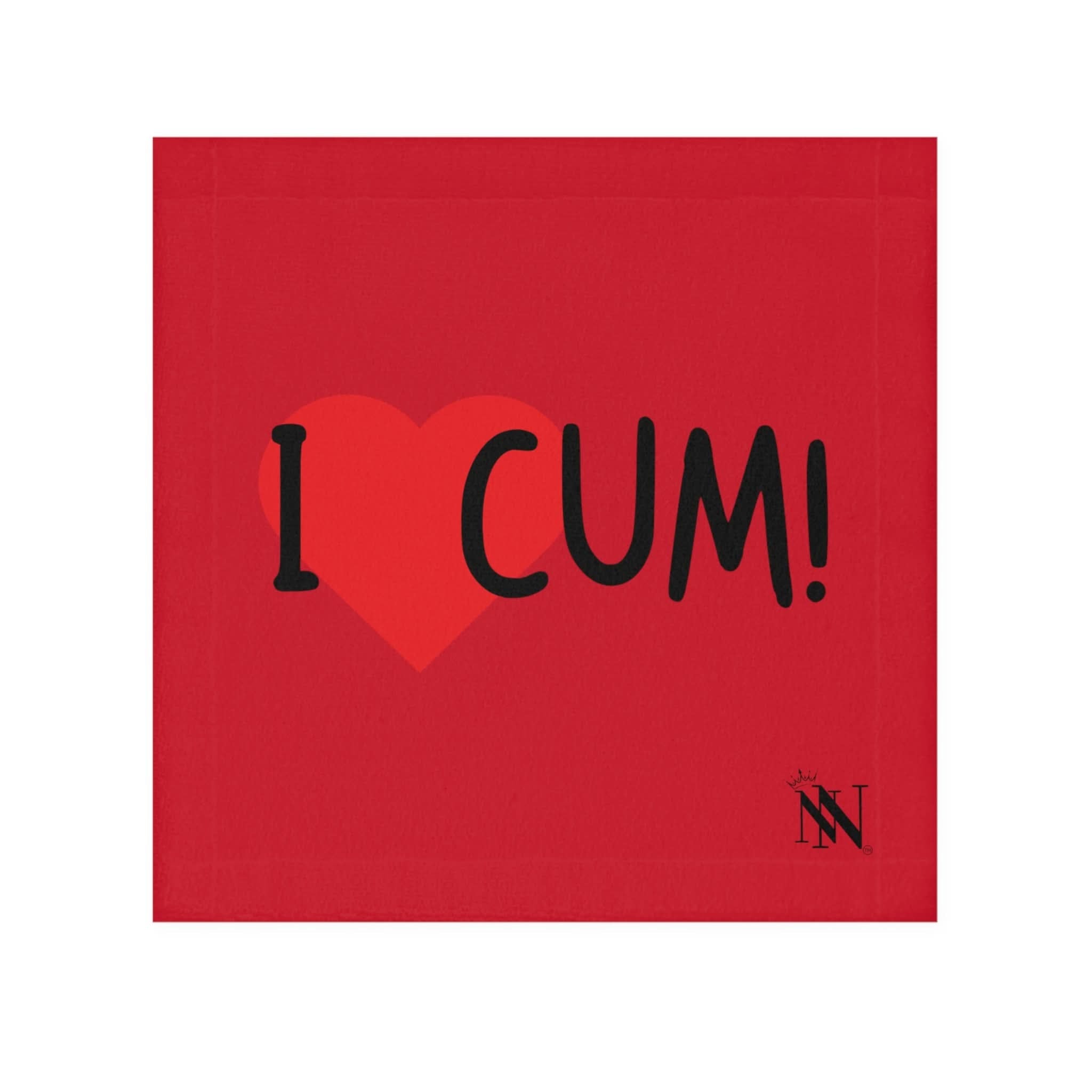 I Love Cum! Red | Mix & Match Lils’ Fun-Flirty Lovers’ Towels