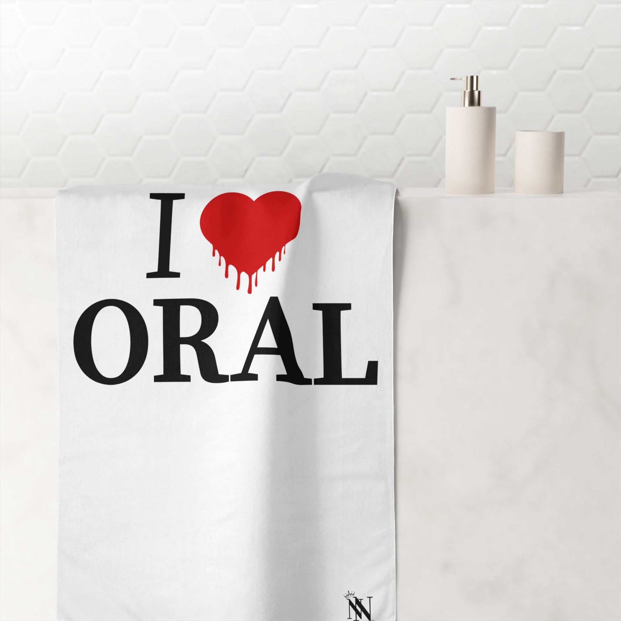I Love Dripping Oral | Mix & Match XL Fun-Flirty Lovers’ Towels