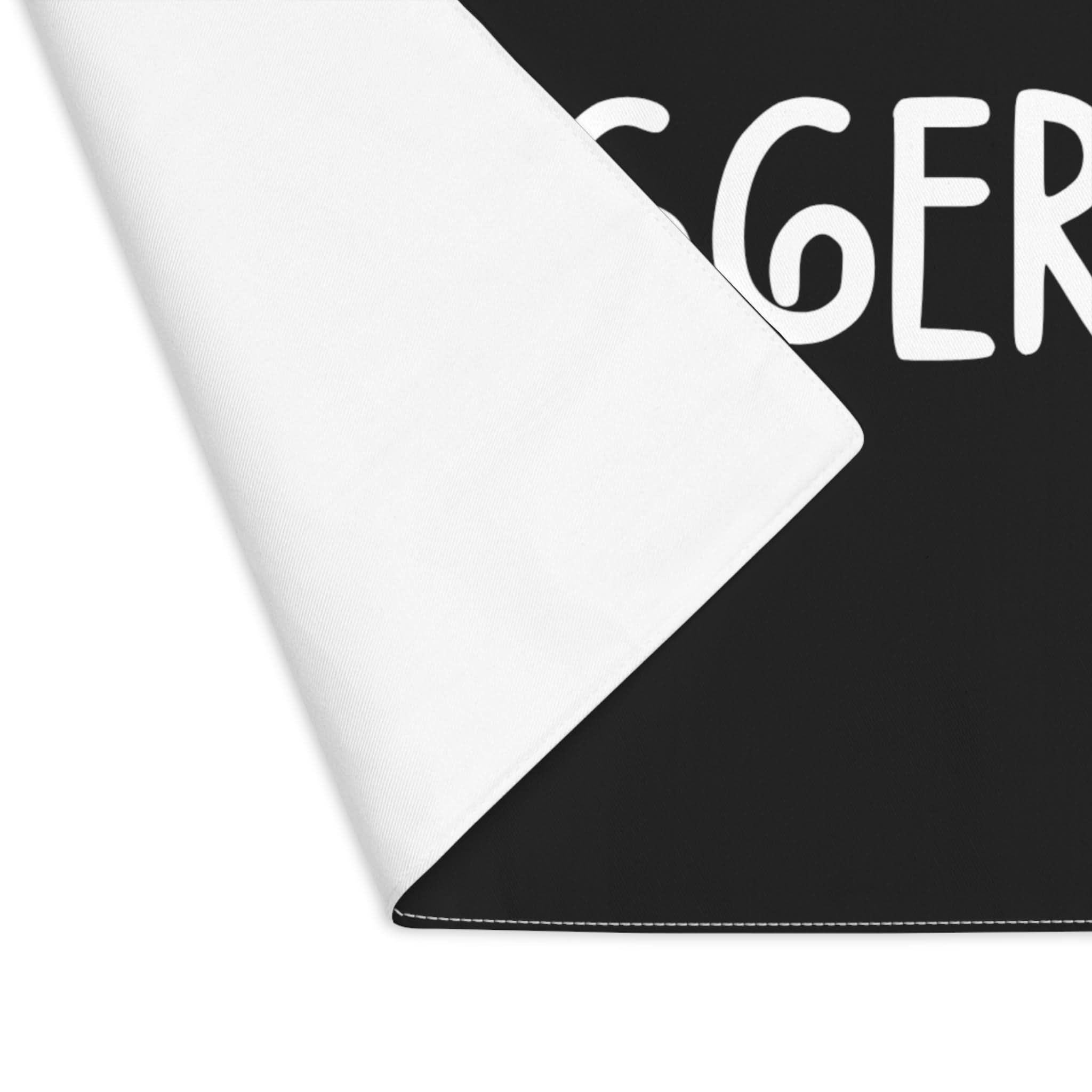 I Love Floggers Black | Mix & Match Playful Fun-Flirty Lovers’ Toy Mats