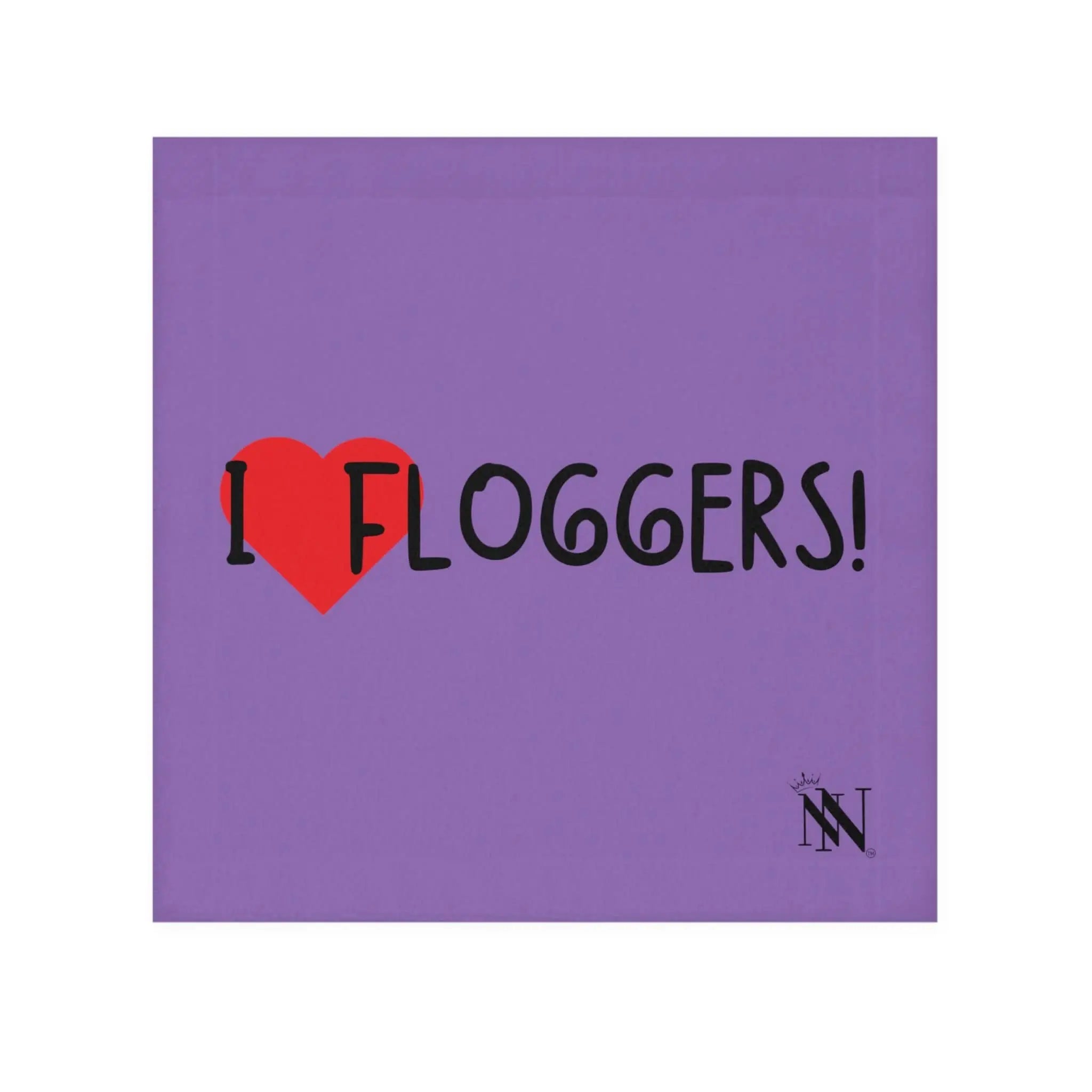 I Love Floggers Lavendar | Mix & Match Lils’ Fun-Flirty Lovers’ Towels
