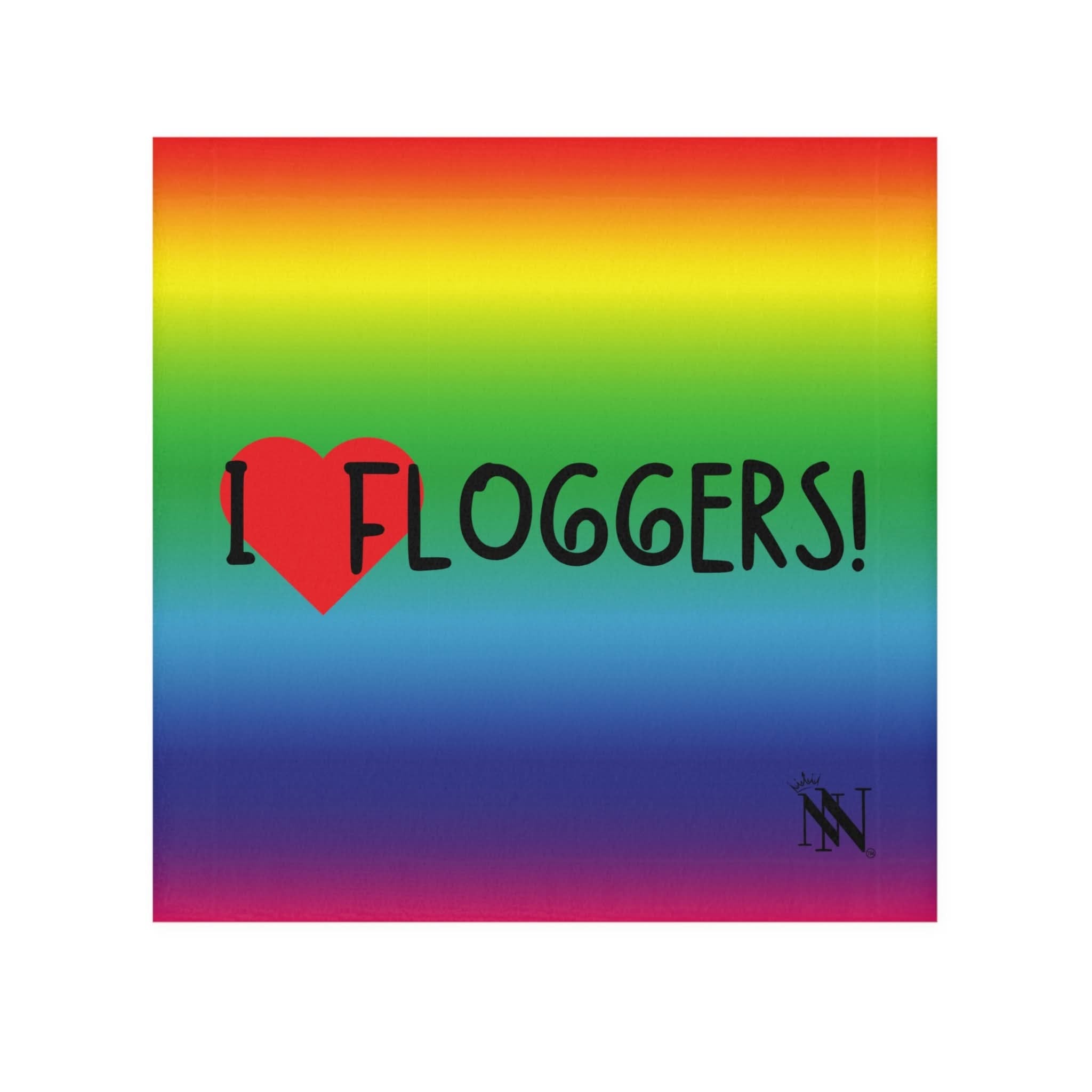 I Love Floggers Rainbow | Mix & Match Lils’ Fun-Flirty Lovers’ Towels