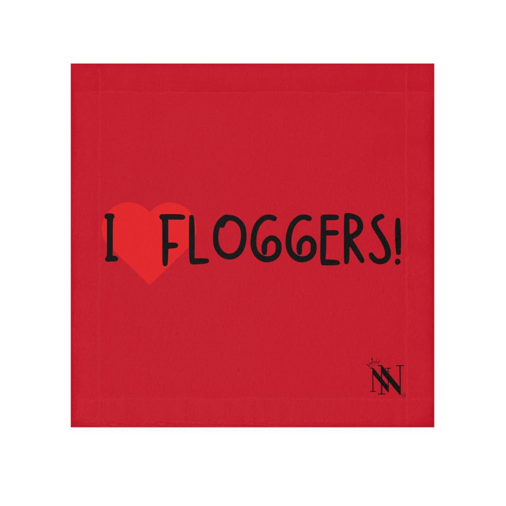 I Love Floggers Red | Mix & Match Lils’ Fun-Flirty Lovers’ Towels