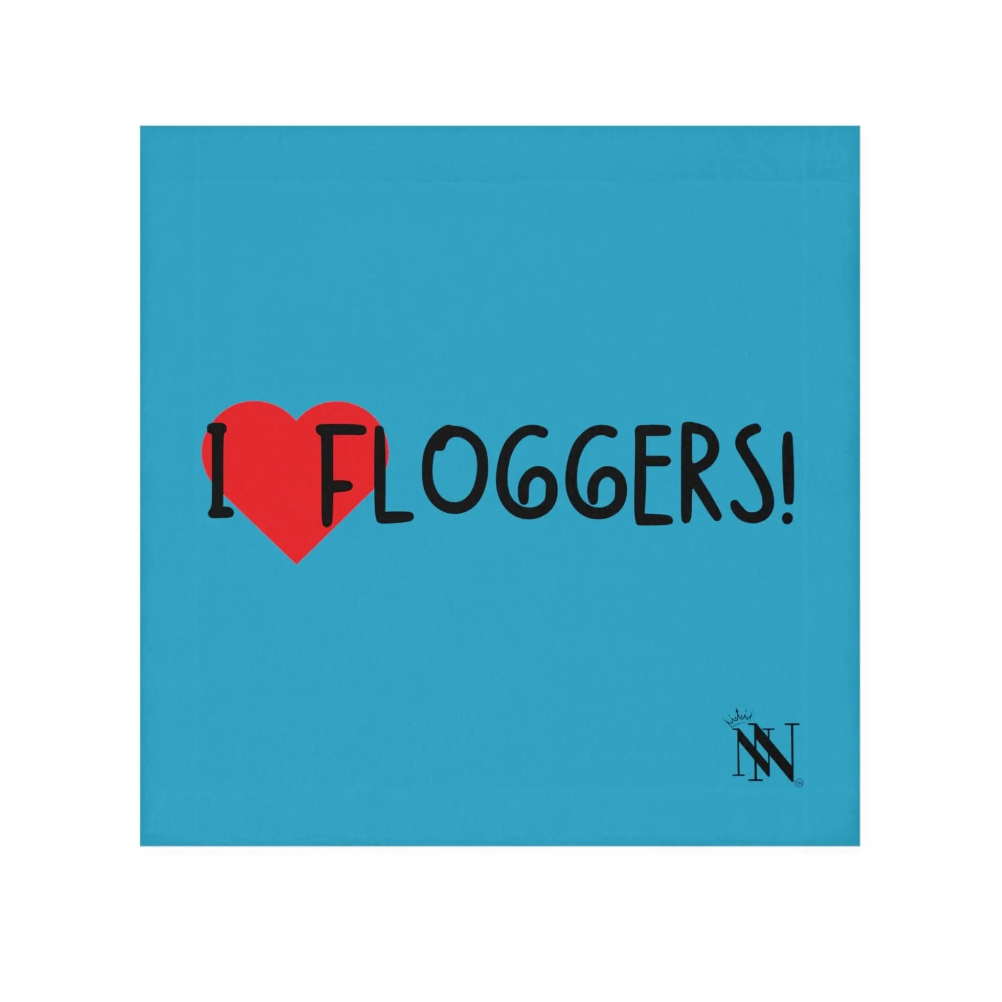 I Love Floggers Teal | Mix & Match Lils’ Fun-Flirty Lovers’ Towels