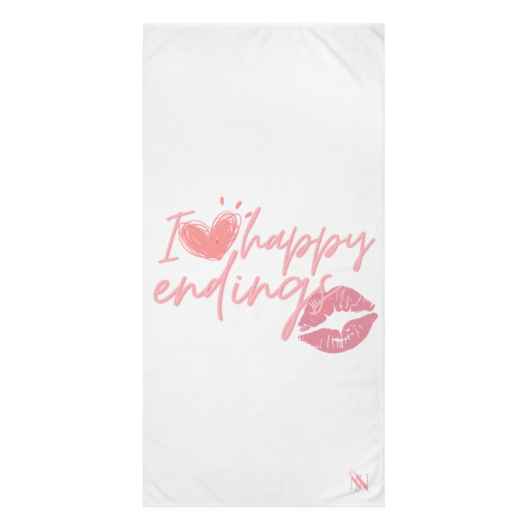 I Love Happy Endings | Mix & Match Naughty XL Fun-Flirty Lovers’ Towels