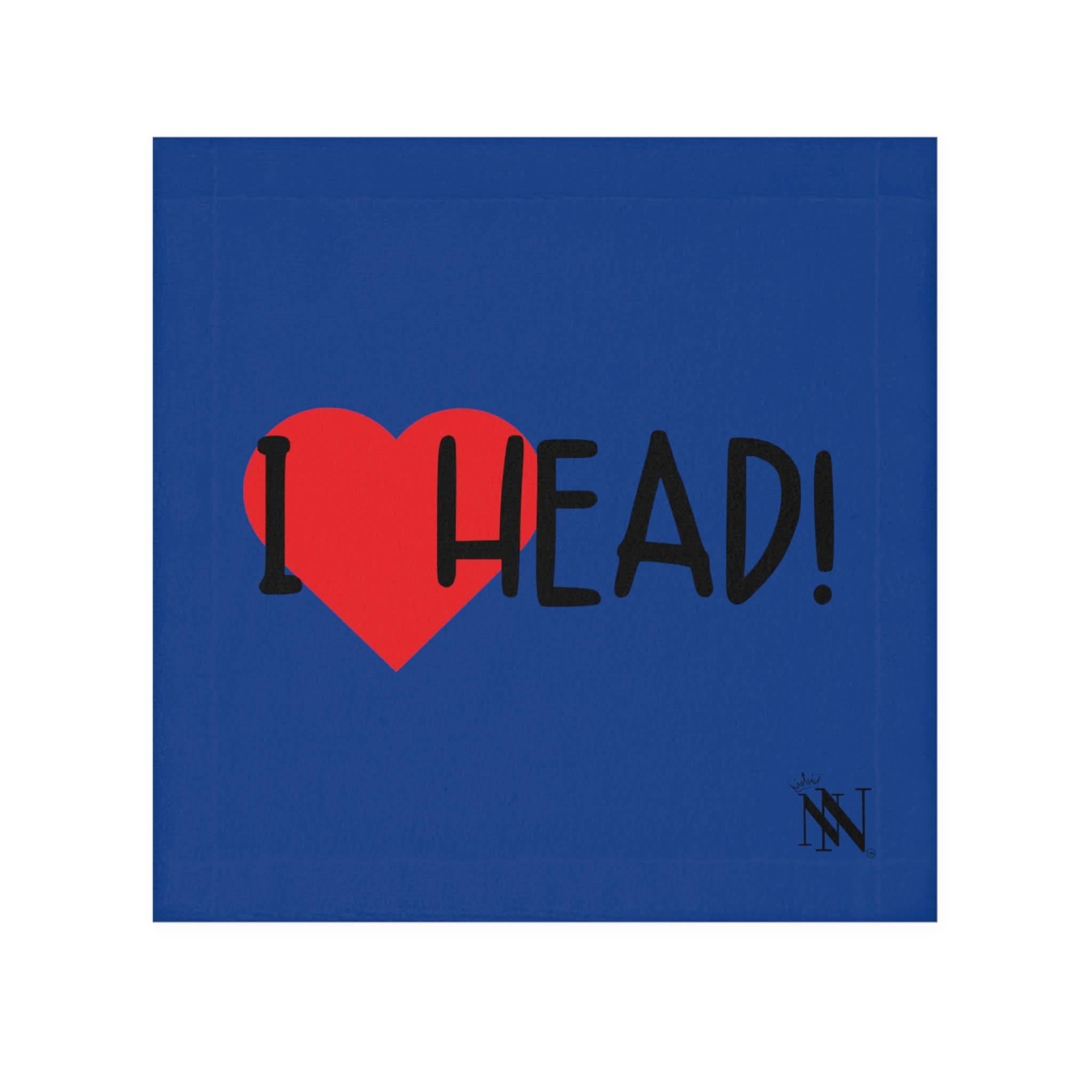 I Love Head! Blue | Mix & Match Lils’ Fun-Flirty Lovers’ Towels