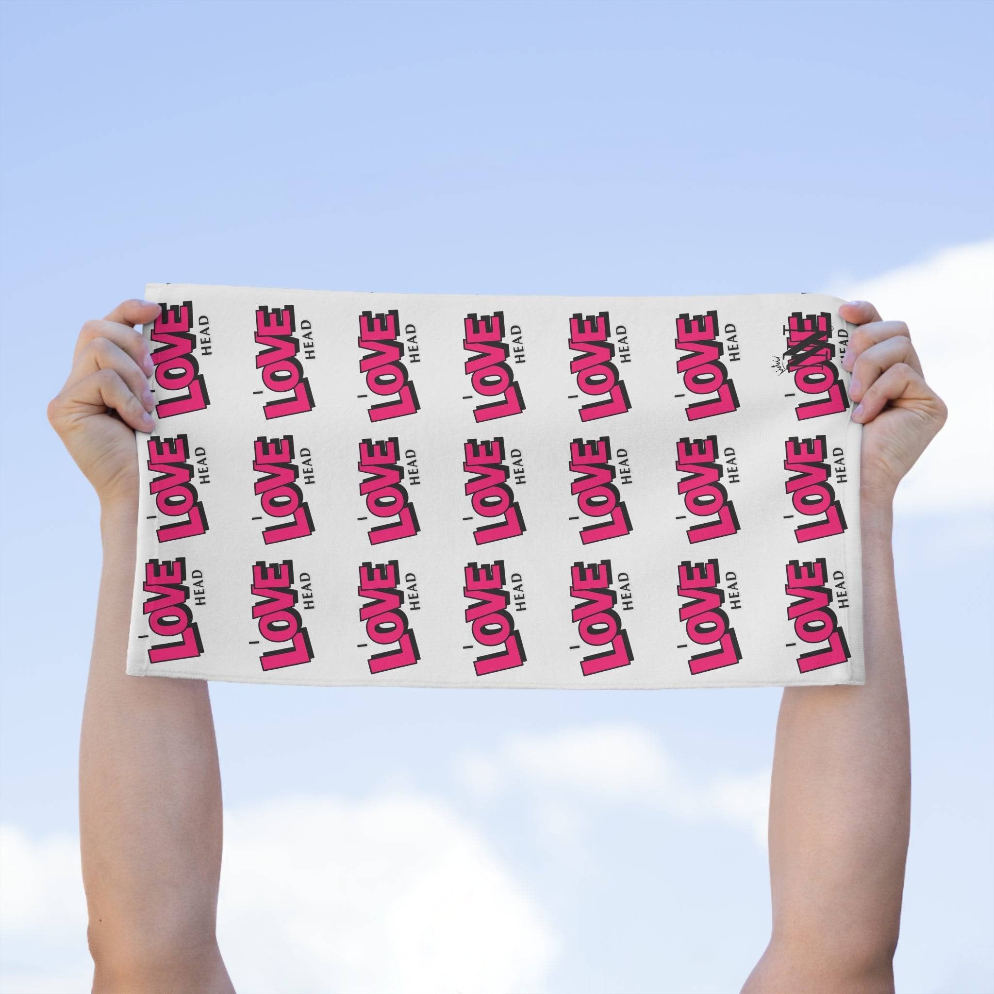 I Love Head Pattern | Mix & Match Soft Fun-Flirty Lovers’ Towels