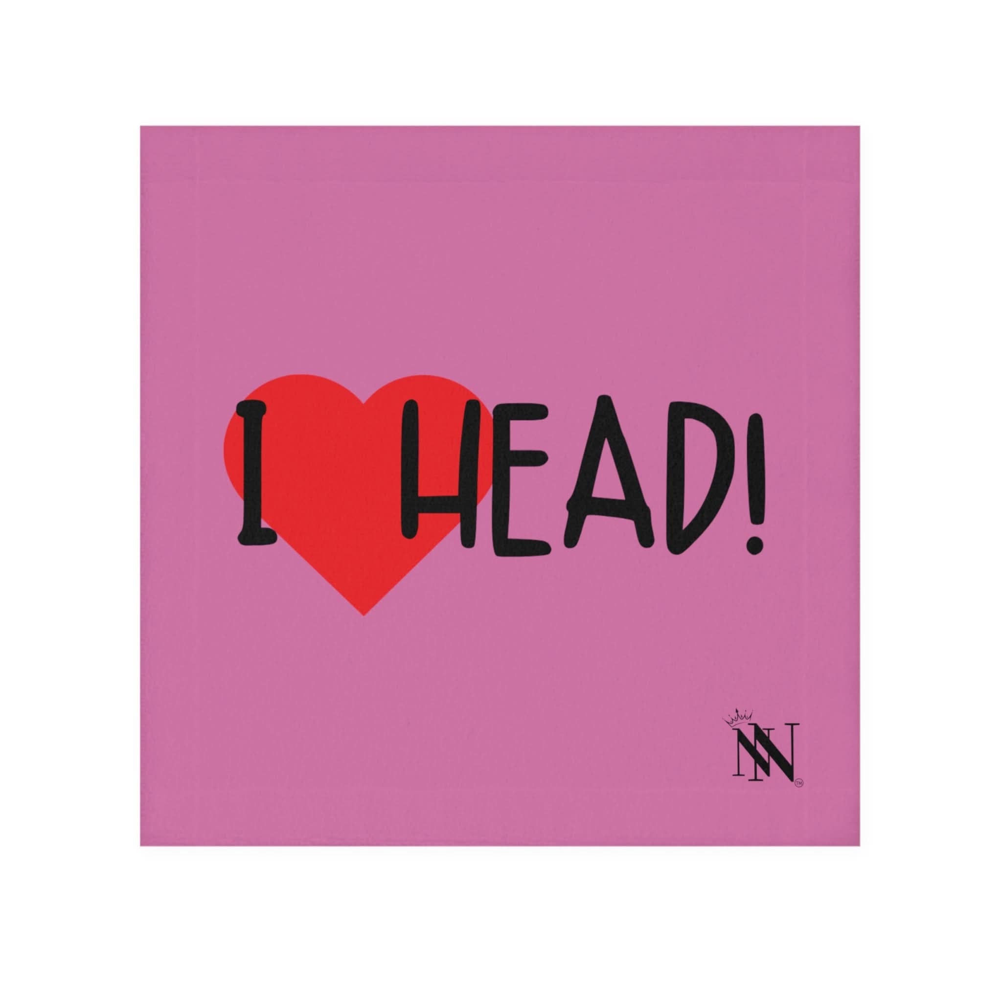 I Love Head! Pink | Mix & Match Lils’ Fun-Flirty Lovers’ Towels