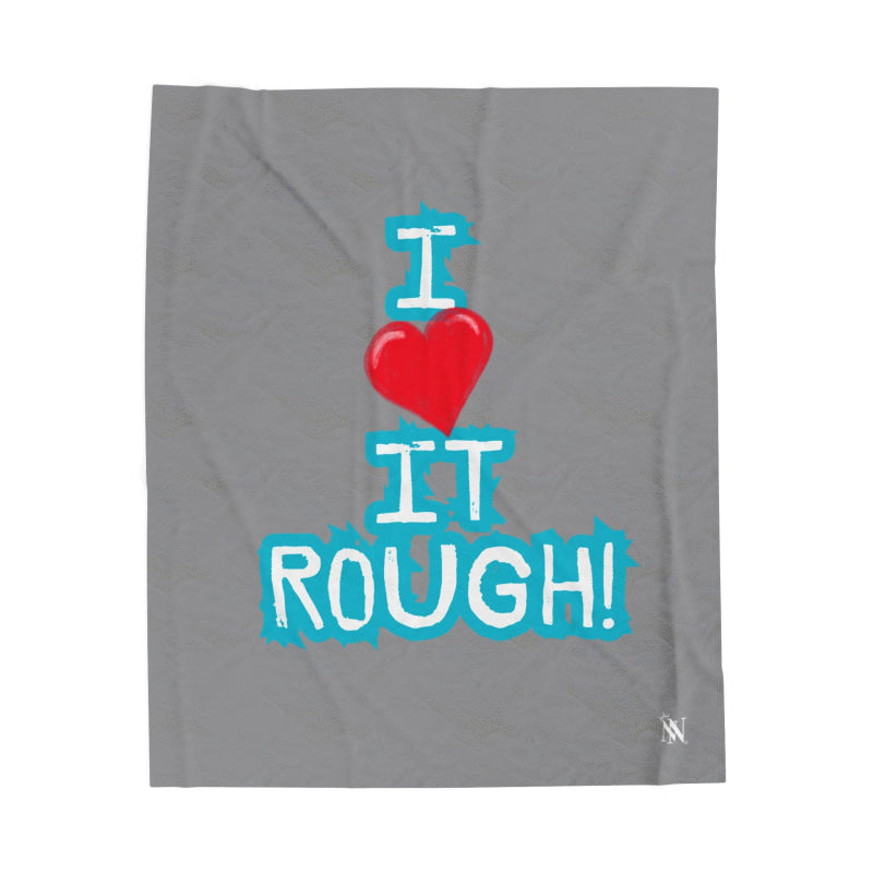 I Love It Rough Grey | Mix & Match Velveteen Fun-Flirty Lovers’ Blankets