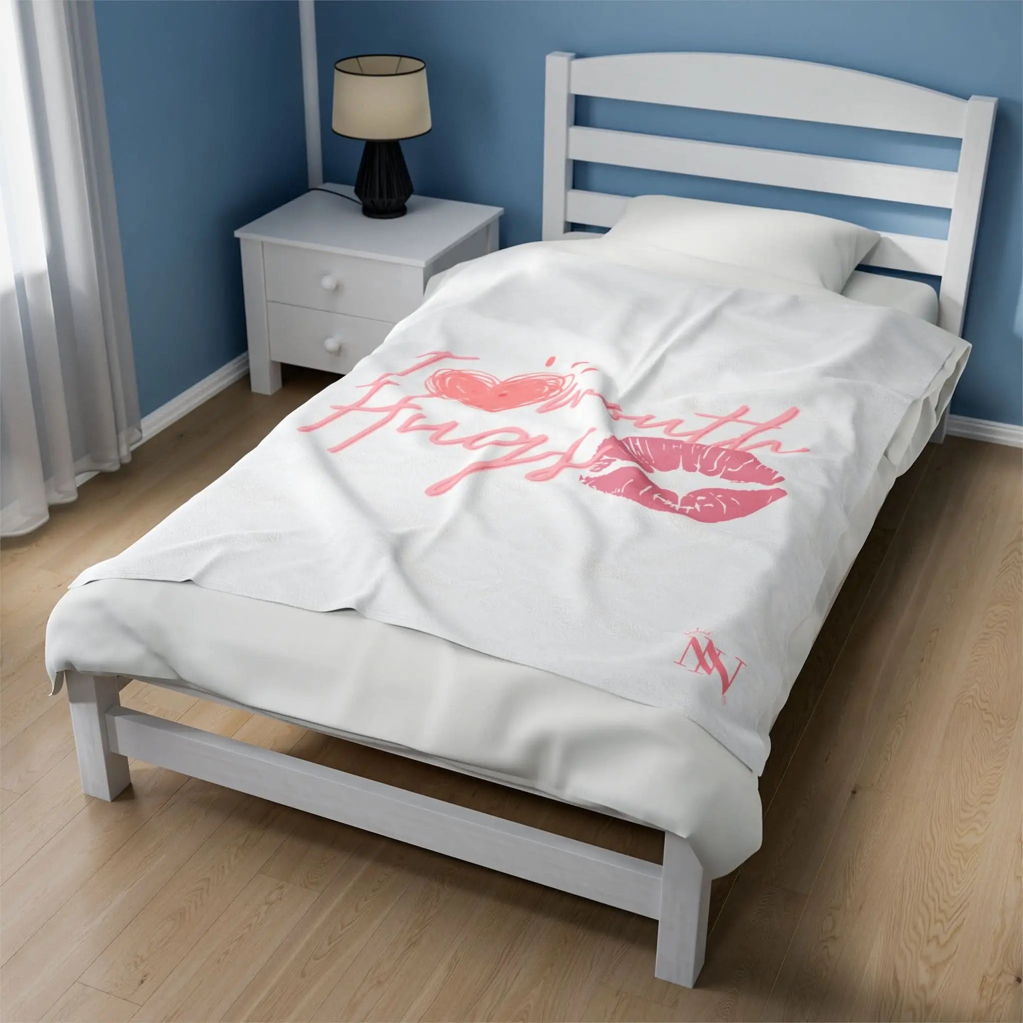 I Love Mouth Hugs | Mix & Match Fun-Flirty Lovers’ Blankets