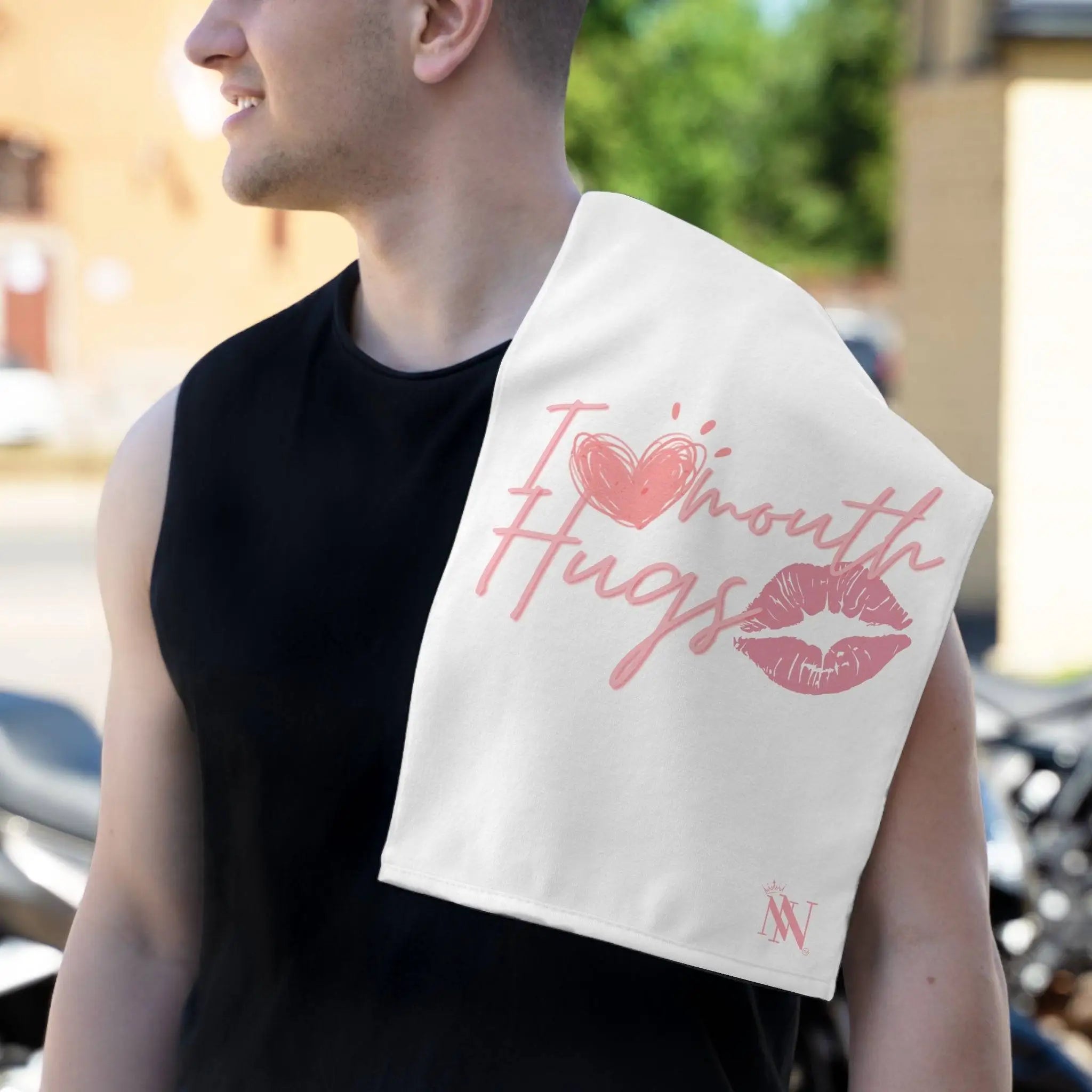 I Love Mouth Hugs | Mix & Match Soft Fun-Flirty Lovers’ Towels