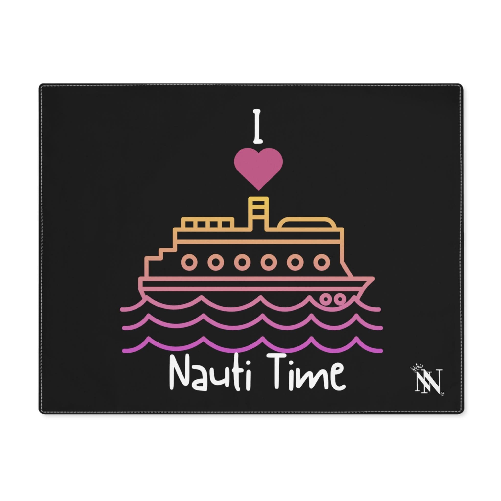 I Love Nauti Time Black | Mix & Match Playful Fun-Flirty Lovers’ Toy Mats