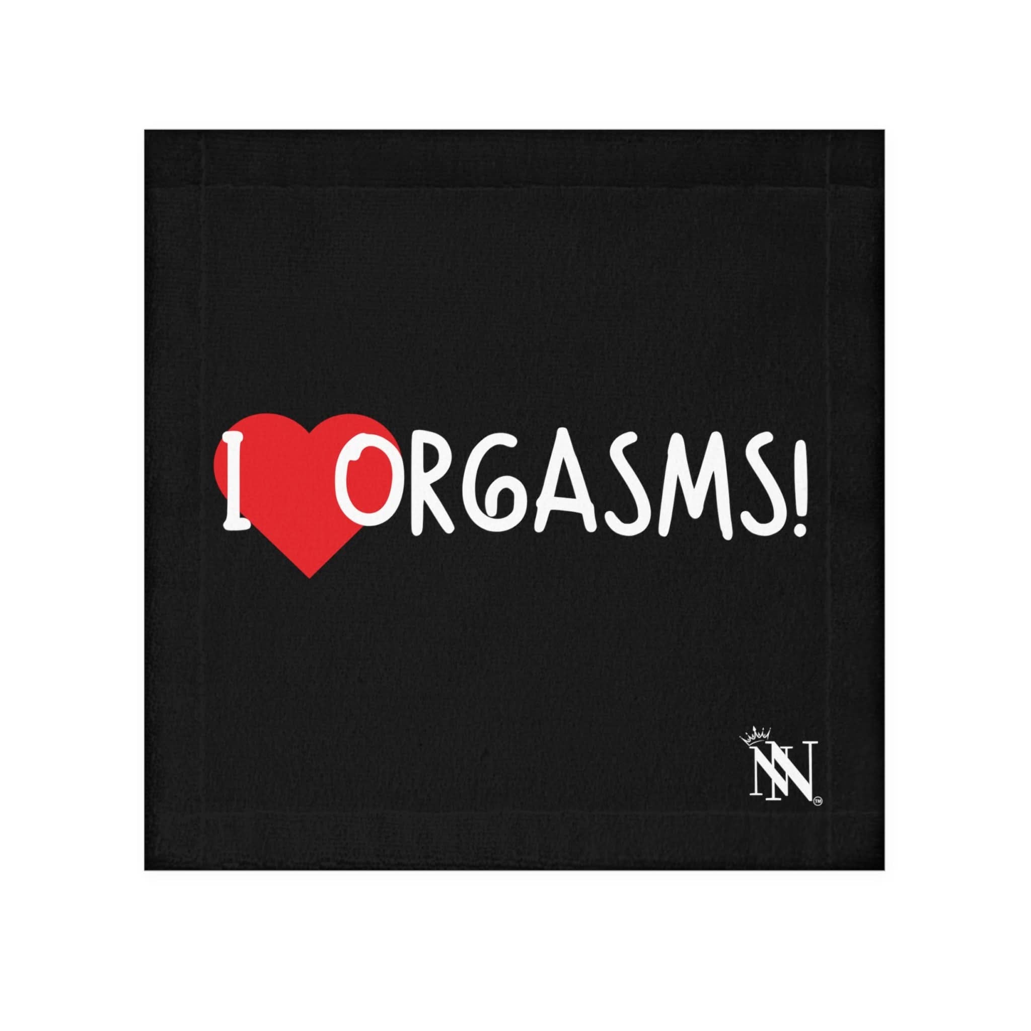 I Love Orgasms! Black | Mix & Match Lils’ Fun-Flirty Lovers’ Towels