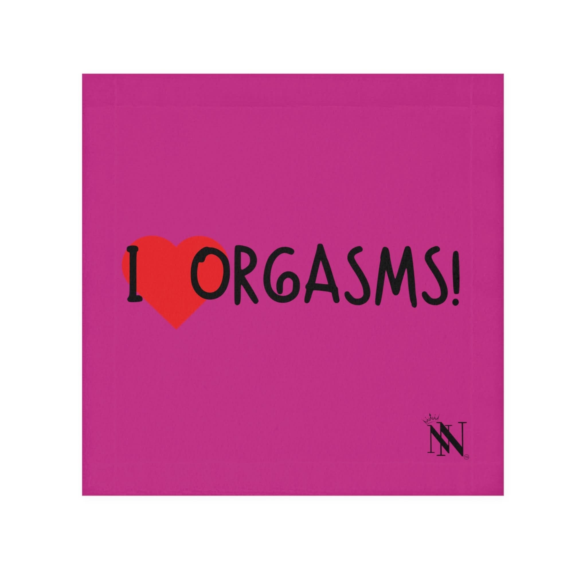 I Love Orgasms! Fuscia | Mix & Match Lils’ Fun-Flirty Lovers’ Towels