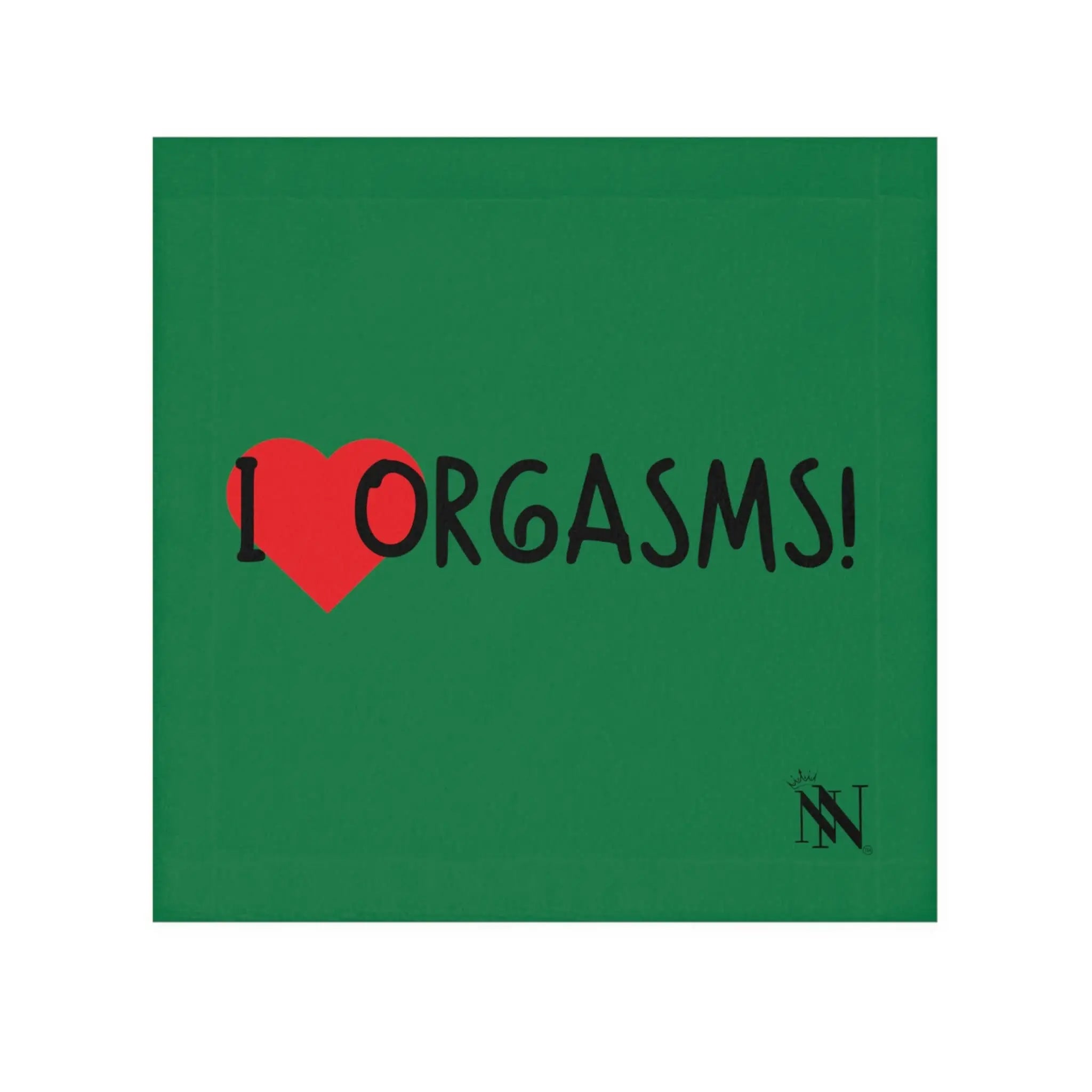 I Love Orgasms! Green | Mix & Match Lils’ Fun-Flirty Lovers’ Towels