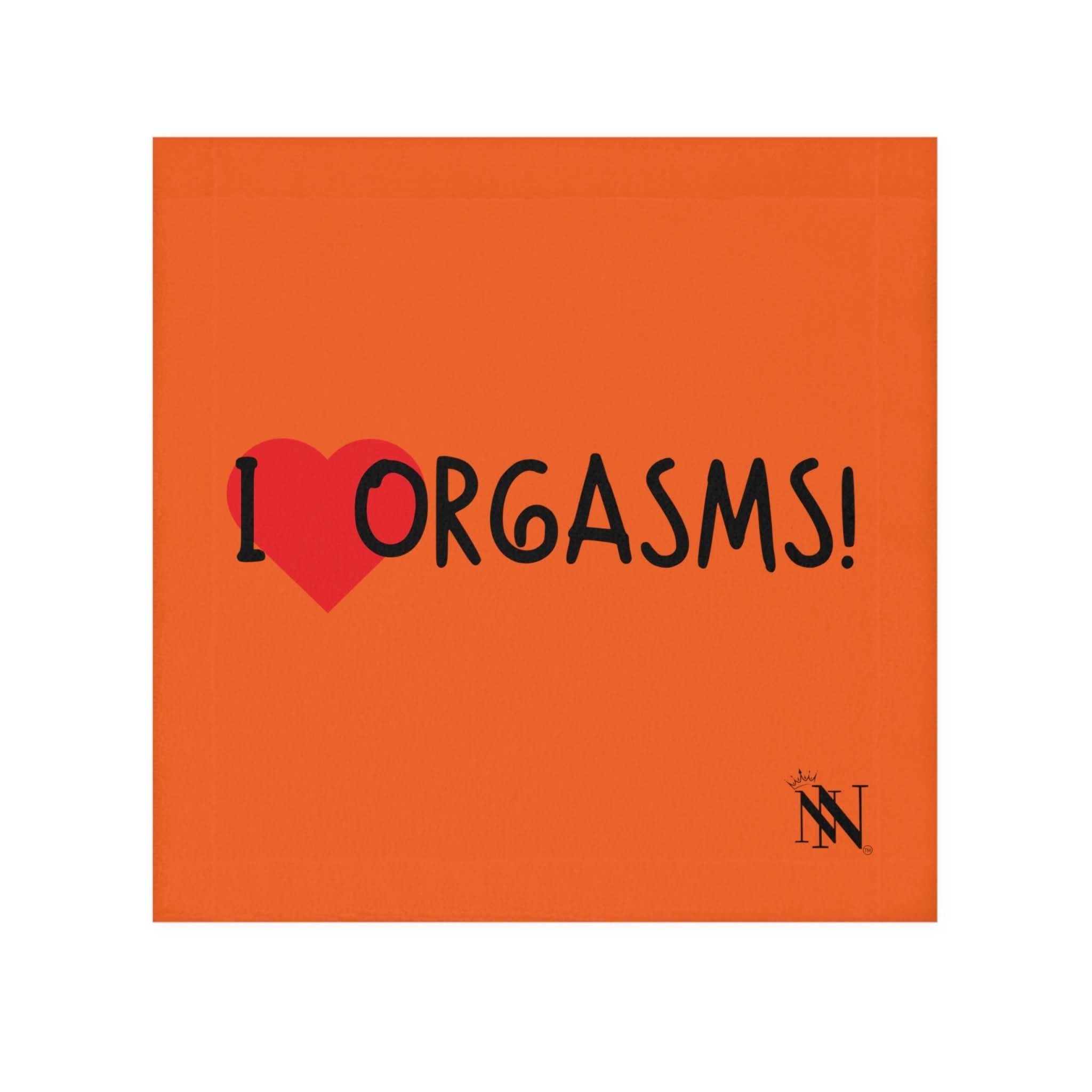 I Love Orgasms! Orange | Mix & Match Lils’ Fun-Flirty Lovers’ Towels