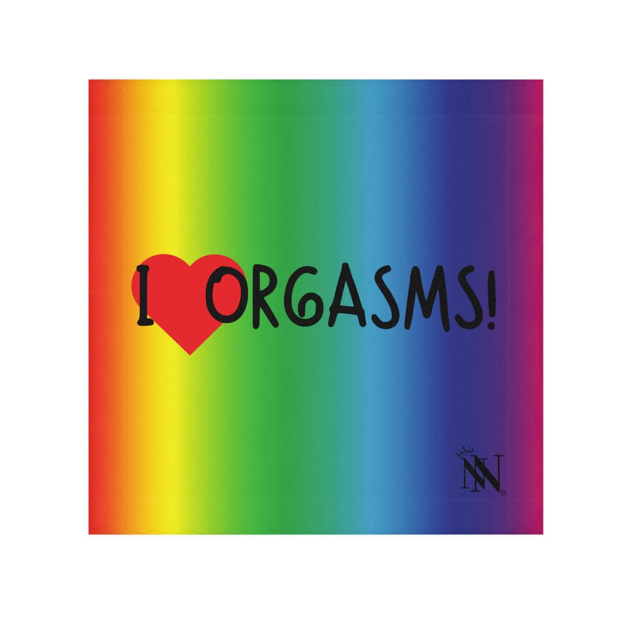 I Love Orgasms! Rainbow | Mix & Match Lils’ Fun-Flirty Lovers’ Towels