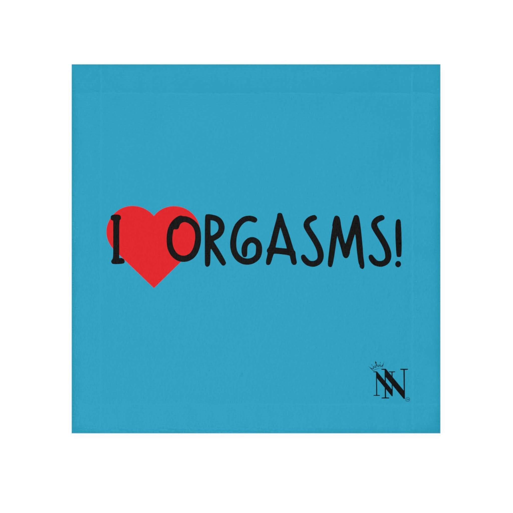 I Love Orgasms! Teal | Mix & Match Lils’ Fun-Flirty Lovers’ Towels