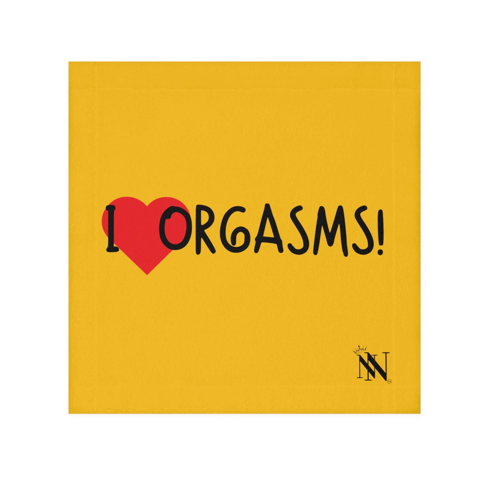 I Love Orgasms! Yellow | Mix & Match Lils’ Fun-Flirty Lovers’ Towels