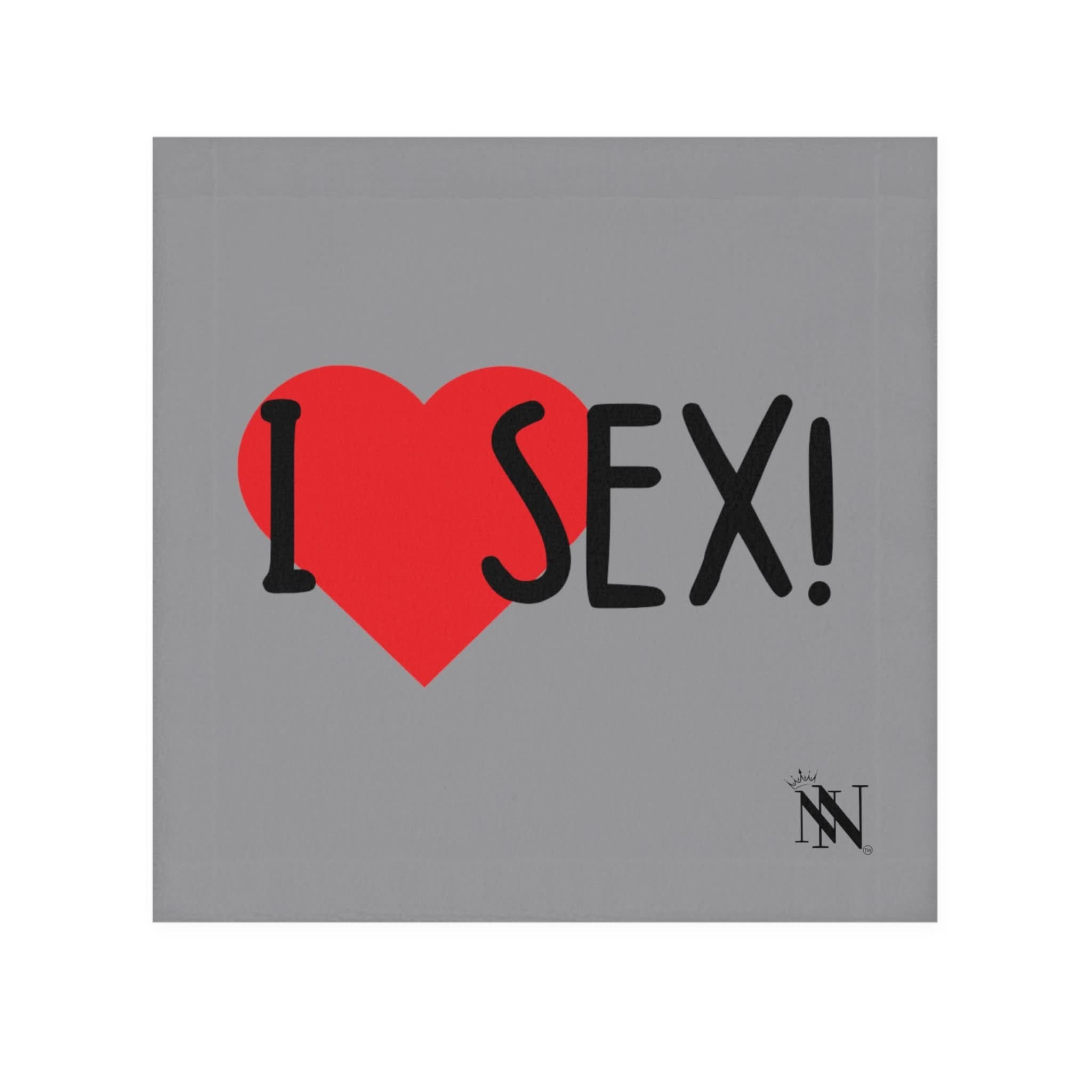 I Love Sex! Grey | Mix & Match Lils’ Fun-Flirty Lovers’ Towels