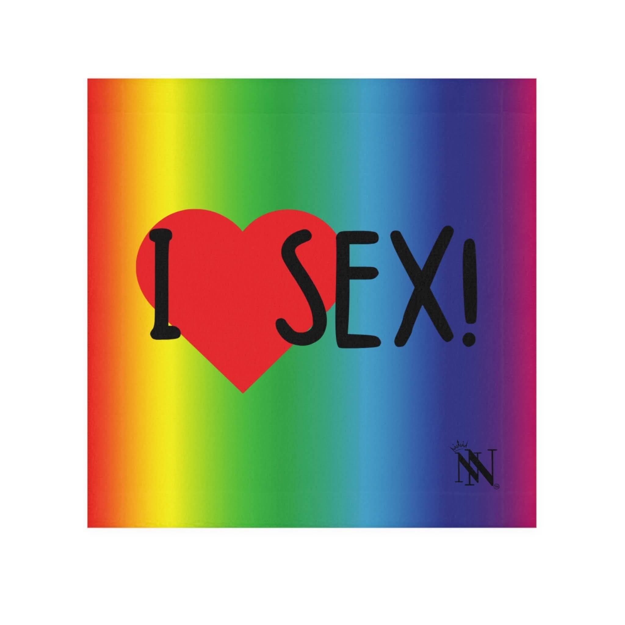 I Love Sex! Rainbow | Mix & Match Lils’ Fun-Flirty Lovers’ Towels