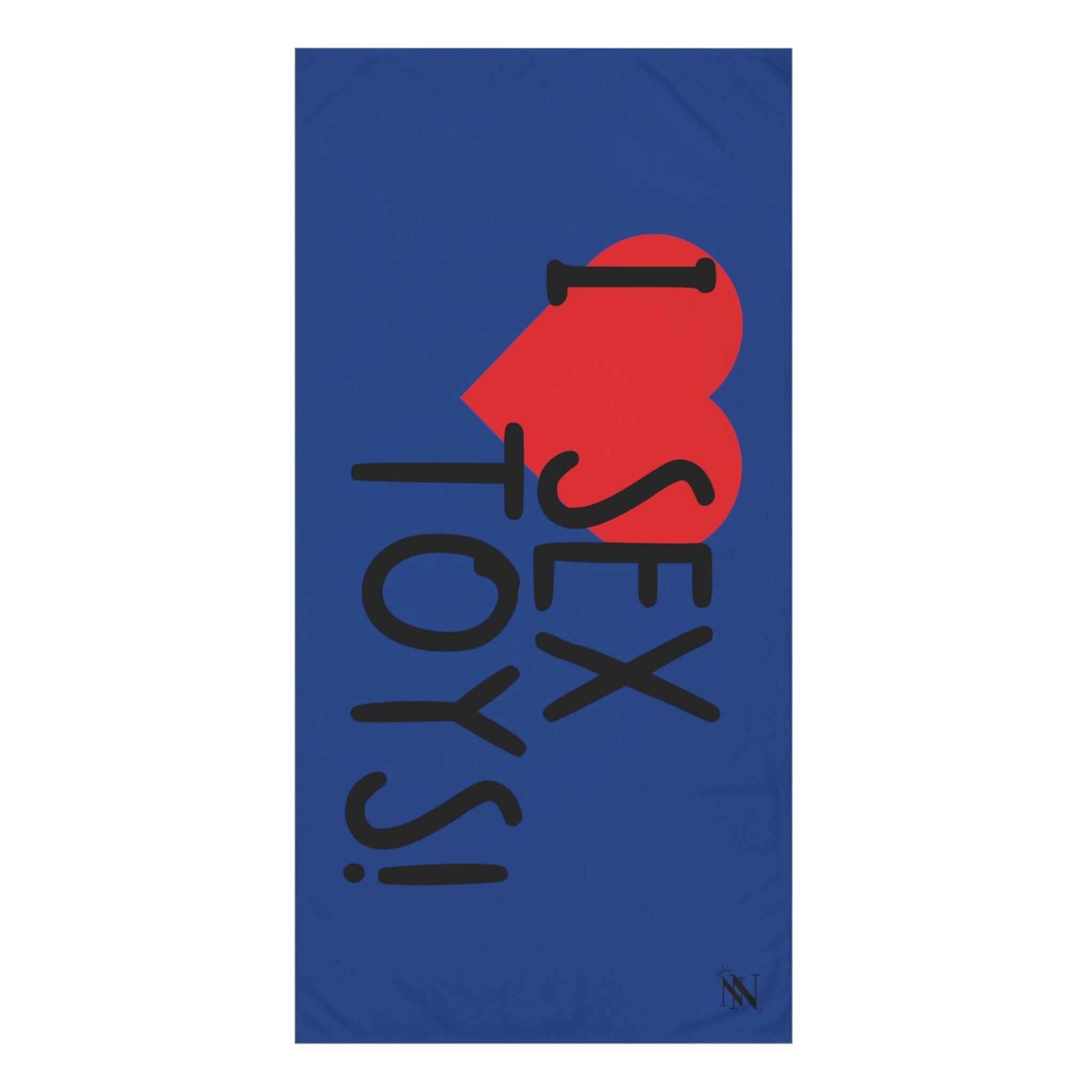 I Love Sex Toys! Blue | Mix & Match XL Fun-Flirty Lovers’ Towels