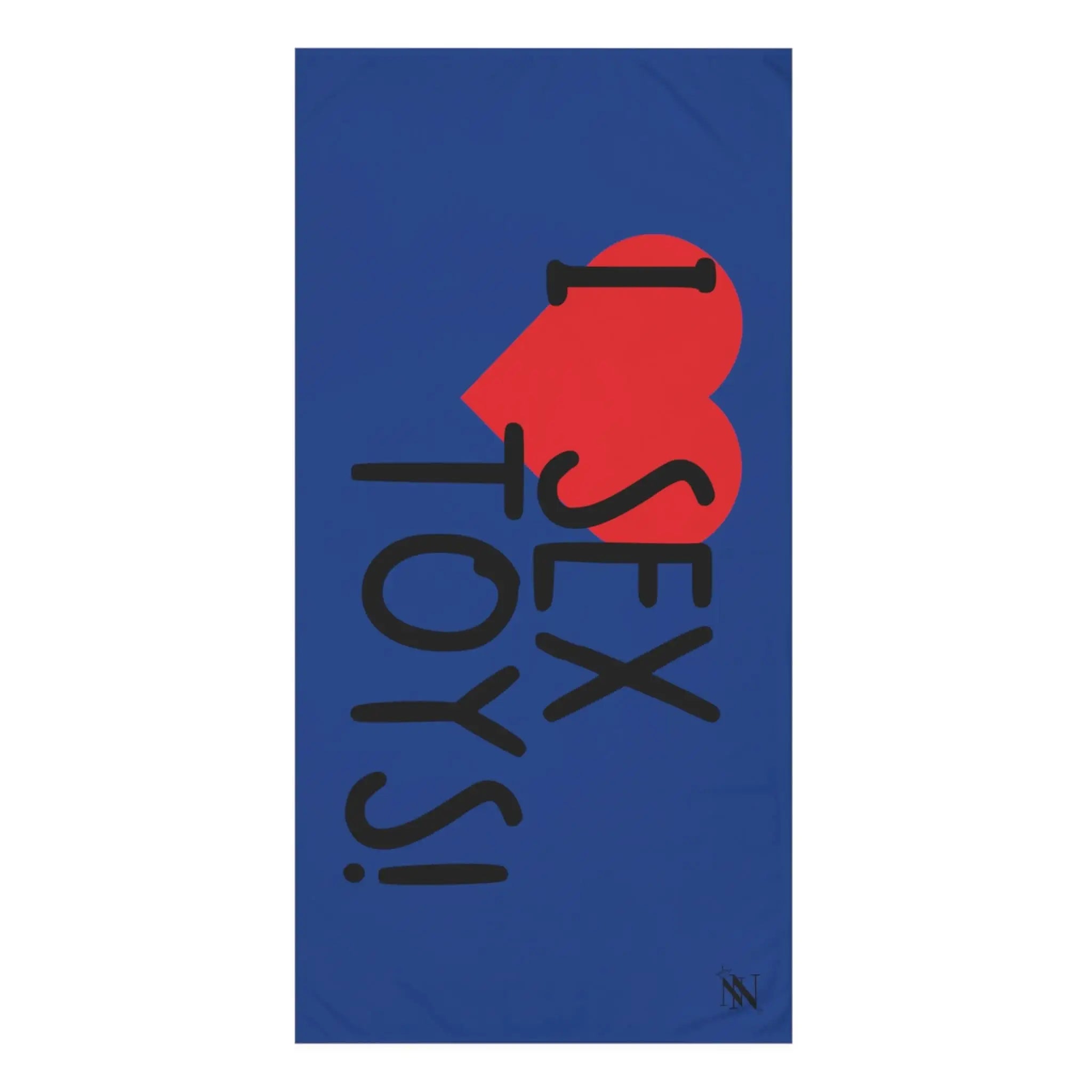 I Love Sex Toys! Blue | Mix & Match XL Fun-Flirty Lovers’ Towels