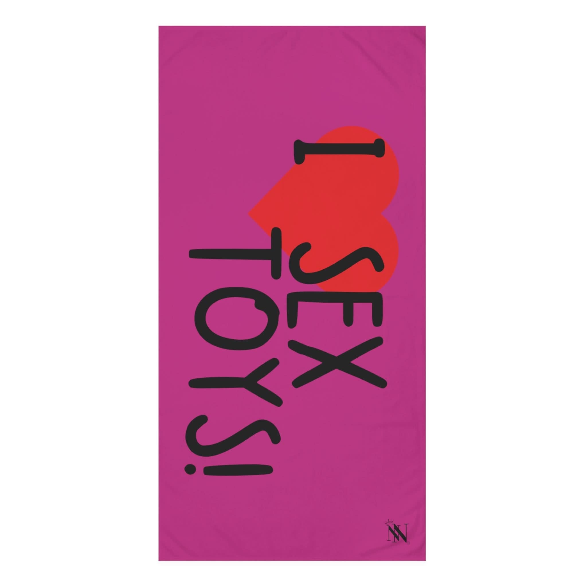 I Love Sex Toys! Fuscia | Mix & Match XL Fun-Flirty Lovers’ Towels