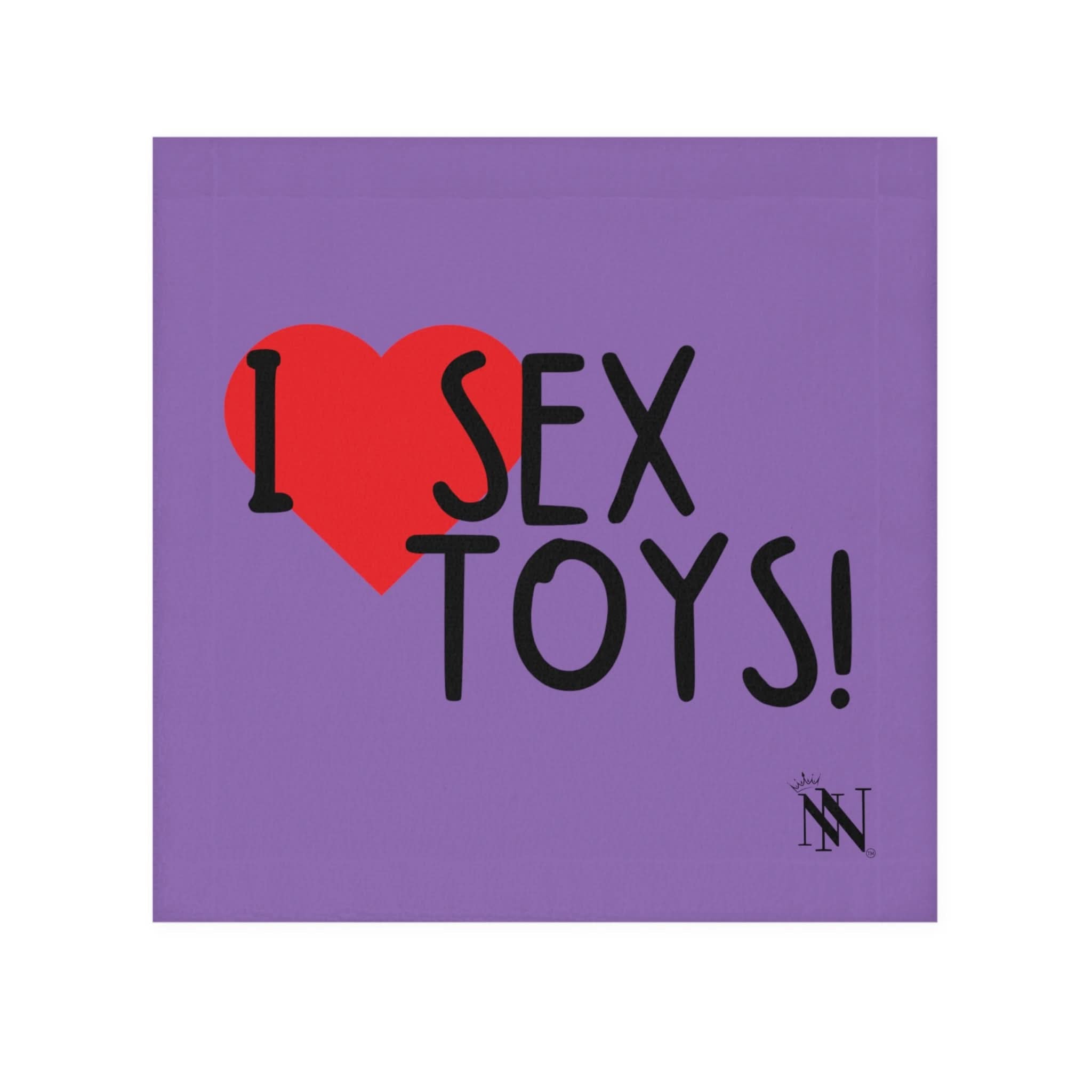 I Love Sex Toys Lavendar | Mix & Match Lils’ Fun-Flirty Lovers’ Towels