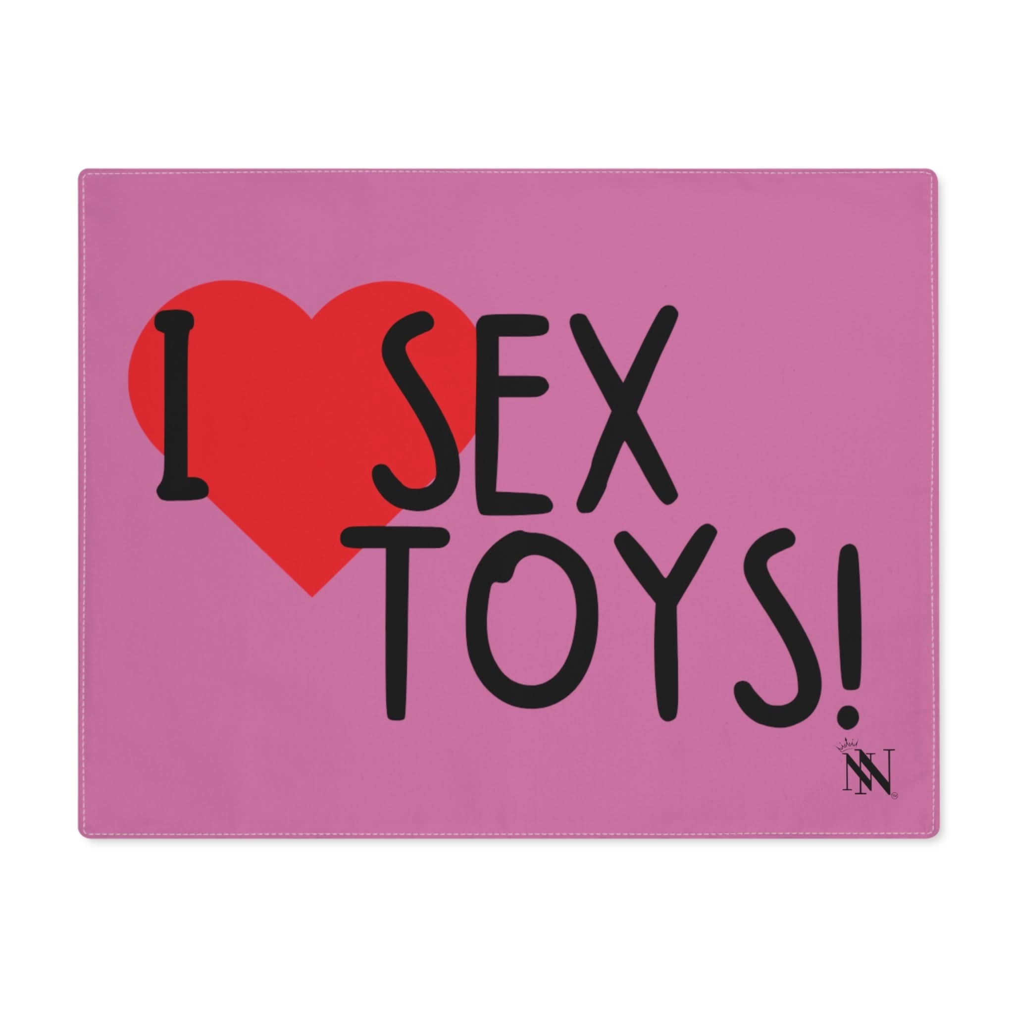 I Love Sex Toys! Pink | Mix & Match Playful Fun-Flirty Lovers’ Toy Mats
