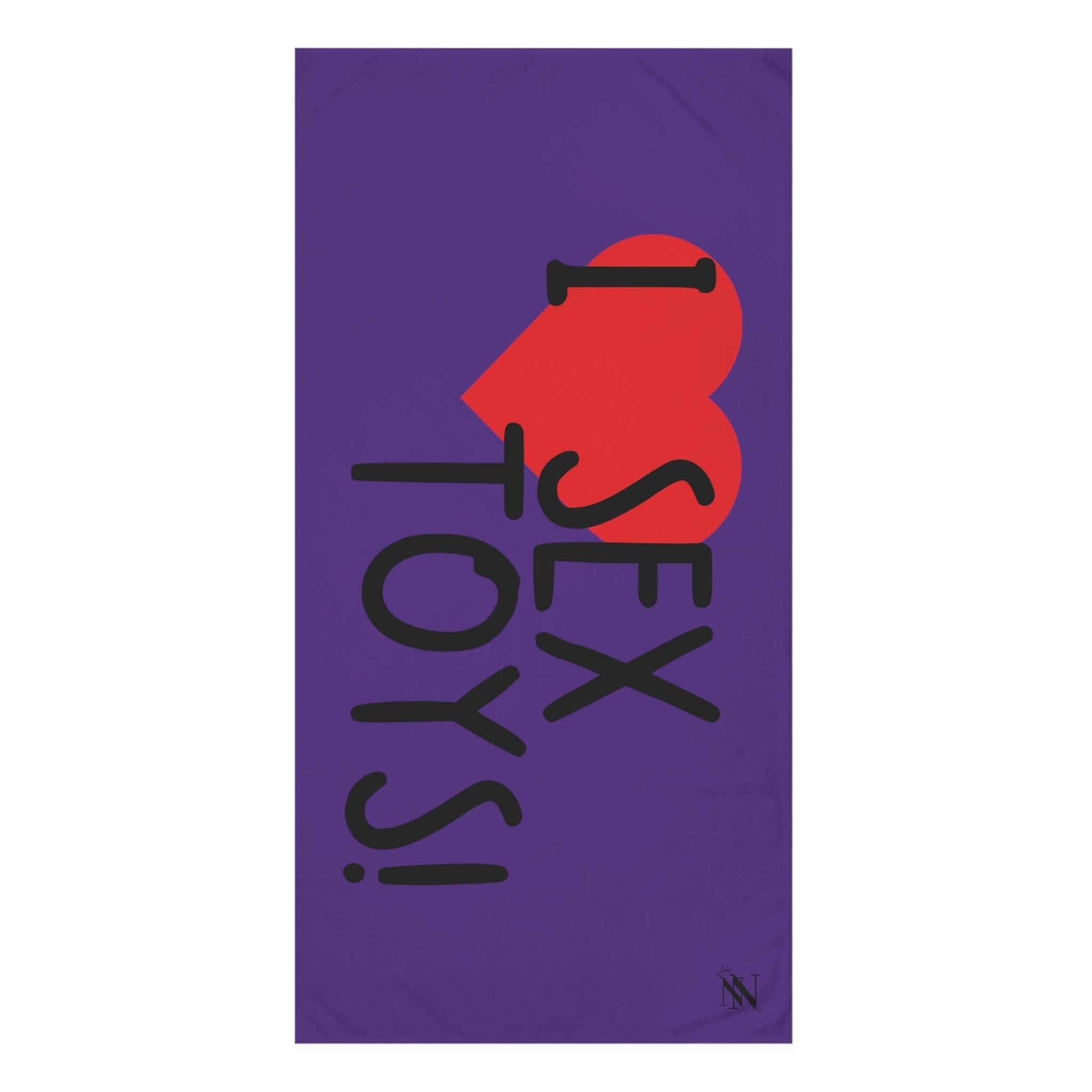I Love Sex Toys! Purple | Mix & Match XL Fun-Flirty Lovers’ Towels