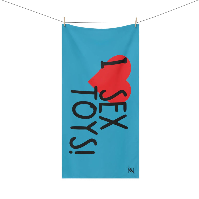 I Love Sex Toys! Teal | Mix & Match XL Fun-Flirty Lovers’ Towels