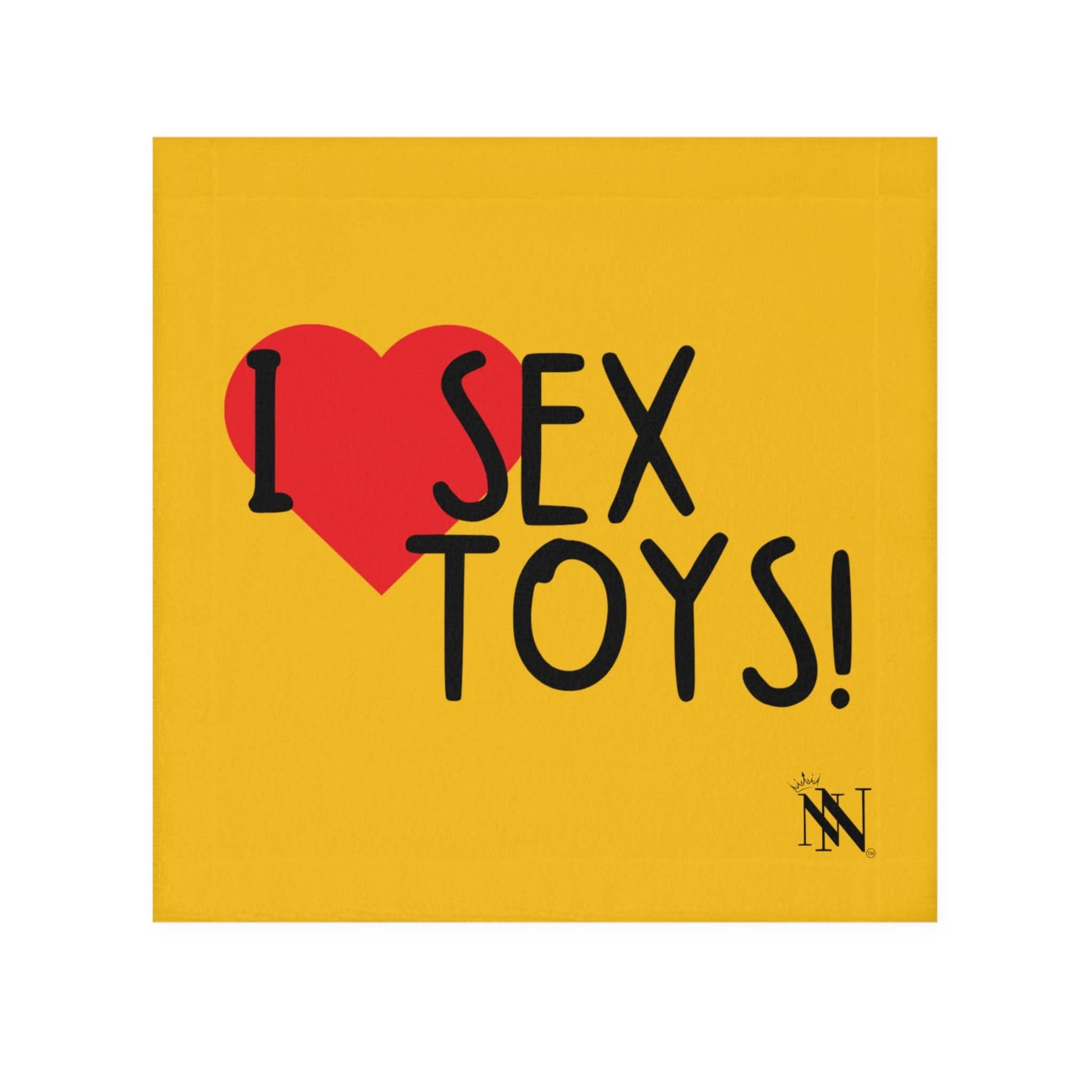 I Love Sex Toys Yellow | Mix & Match Lils’ Fun-Flirty Lovers’ Towels