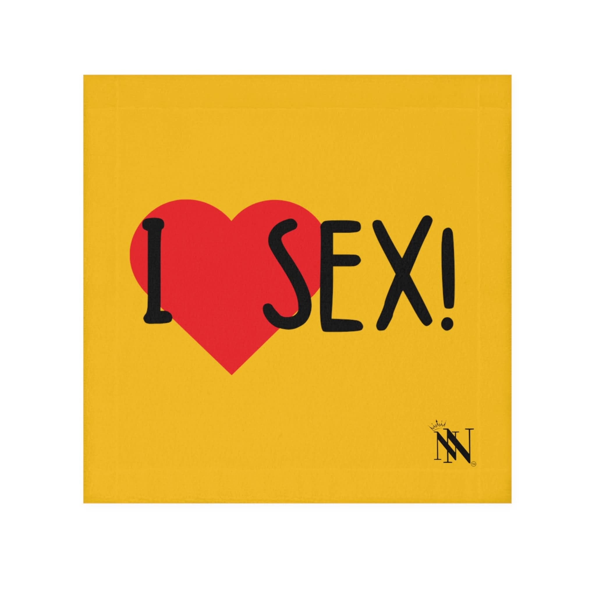 I Love Sex! Yellow | Mix & Match Lils’ Fun-Flirty Lovers’ Towels