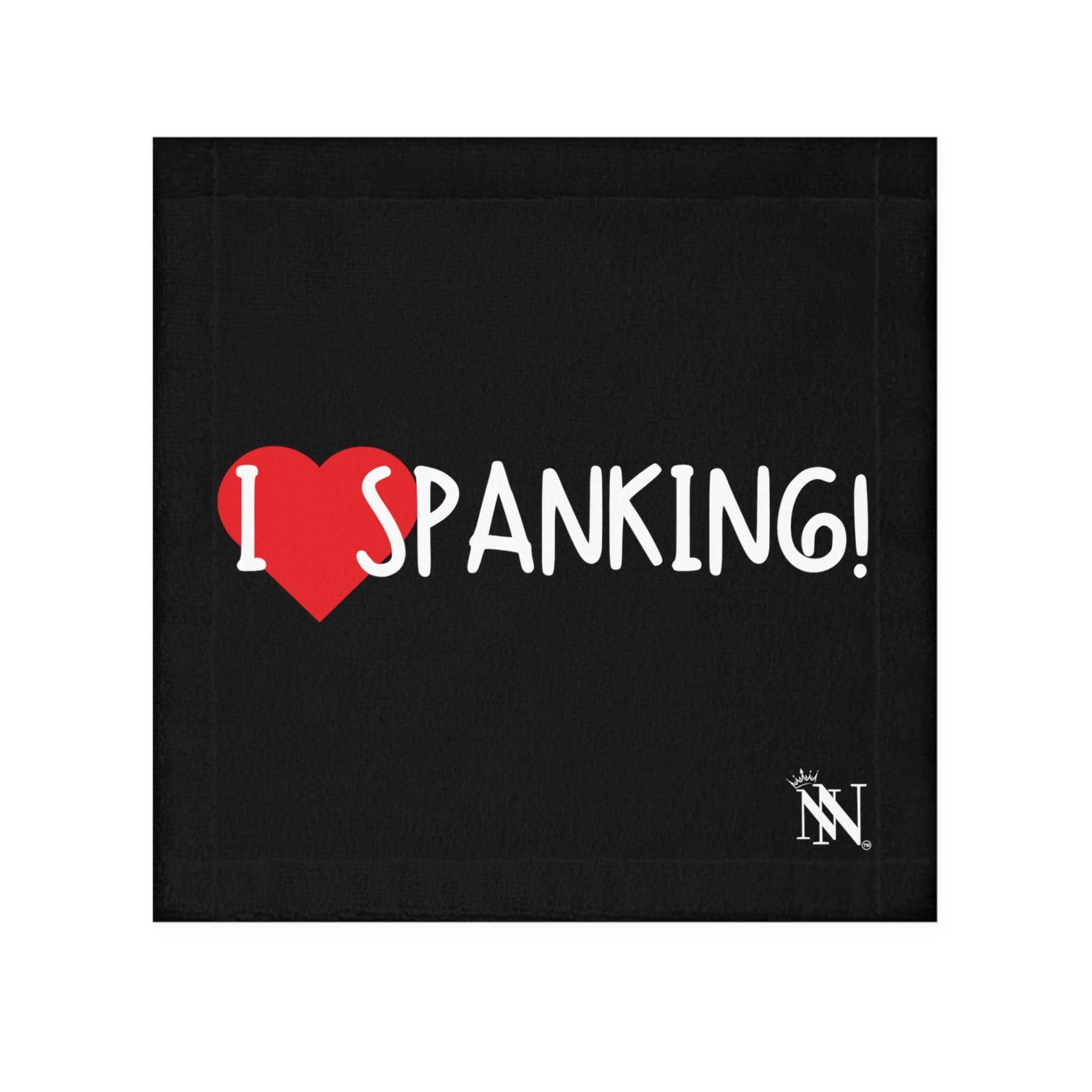 I Love Spanking! Black | Mix & Match Lils’ Fun-Flirty Lovers’ Towels