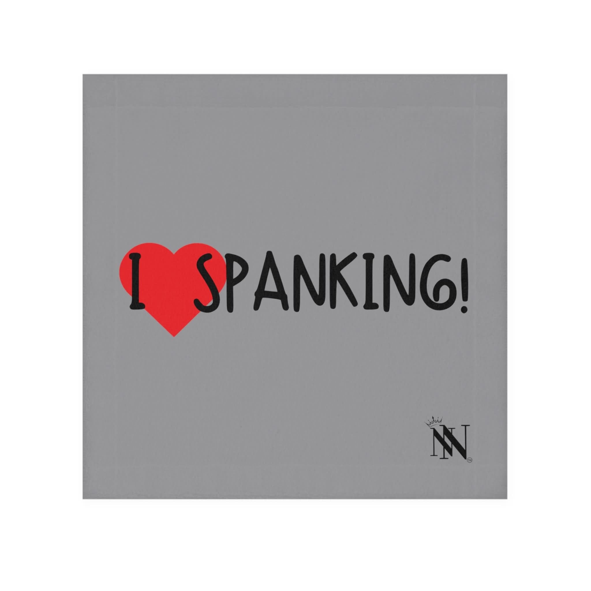 I Love Spanking! Grey Best After-Sex Towel | Fun Gifts Flirty & Sexy Soft