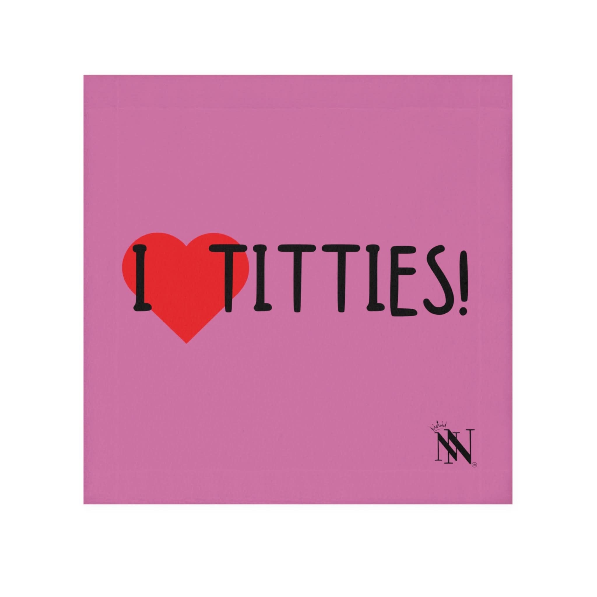 I Love Titties! Pink | Mix & Match Fun-Flirty Lovers’ Towels