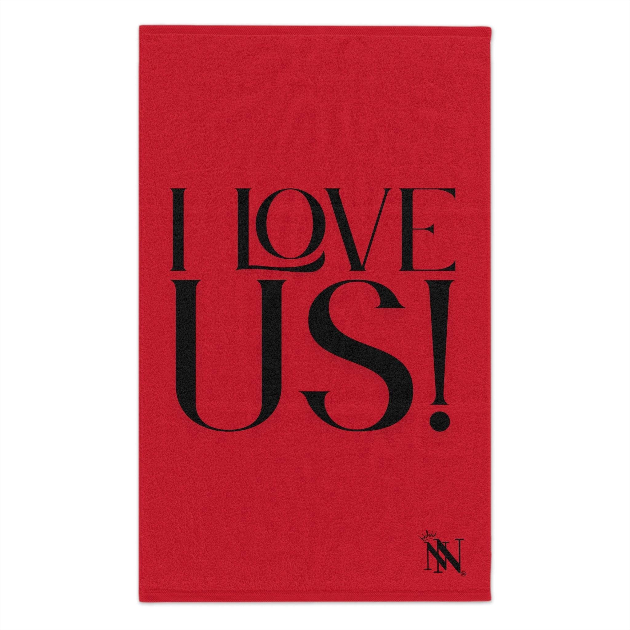 I Love Us! Red Mix & Match Soft Sex Towels | Naughty Lovers’ Gifts
