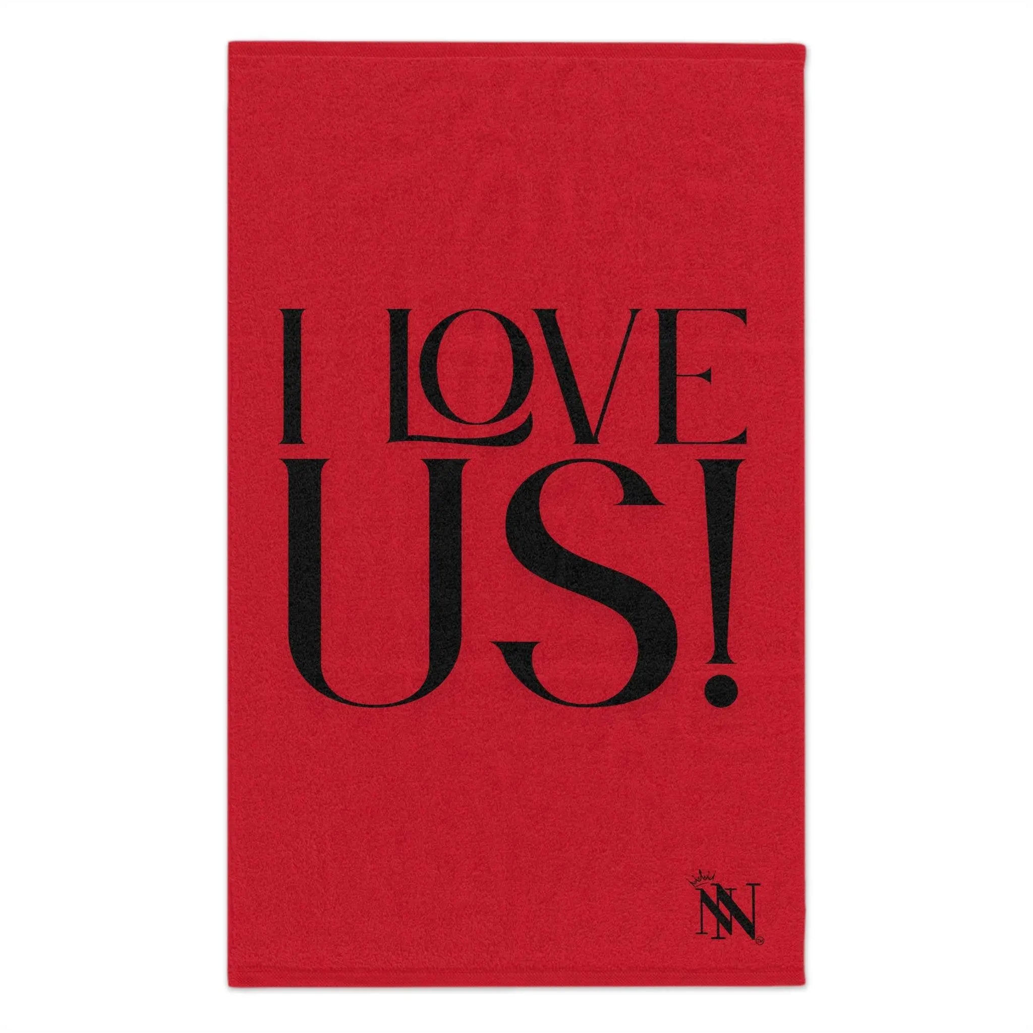 I Love Us! Red Mix & Match Soft Sex Towels | Naughty Lovers’ Gifts