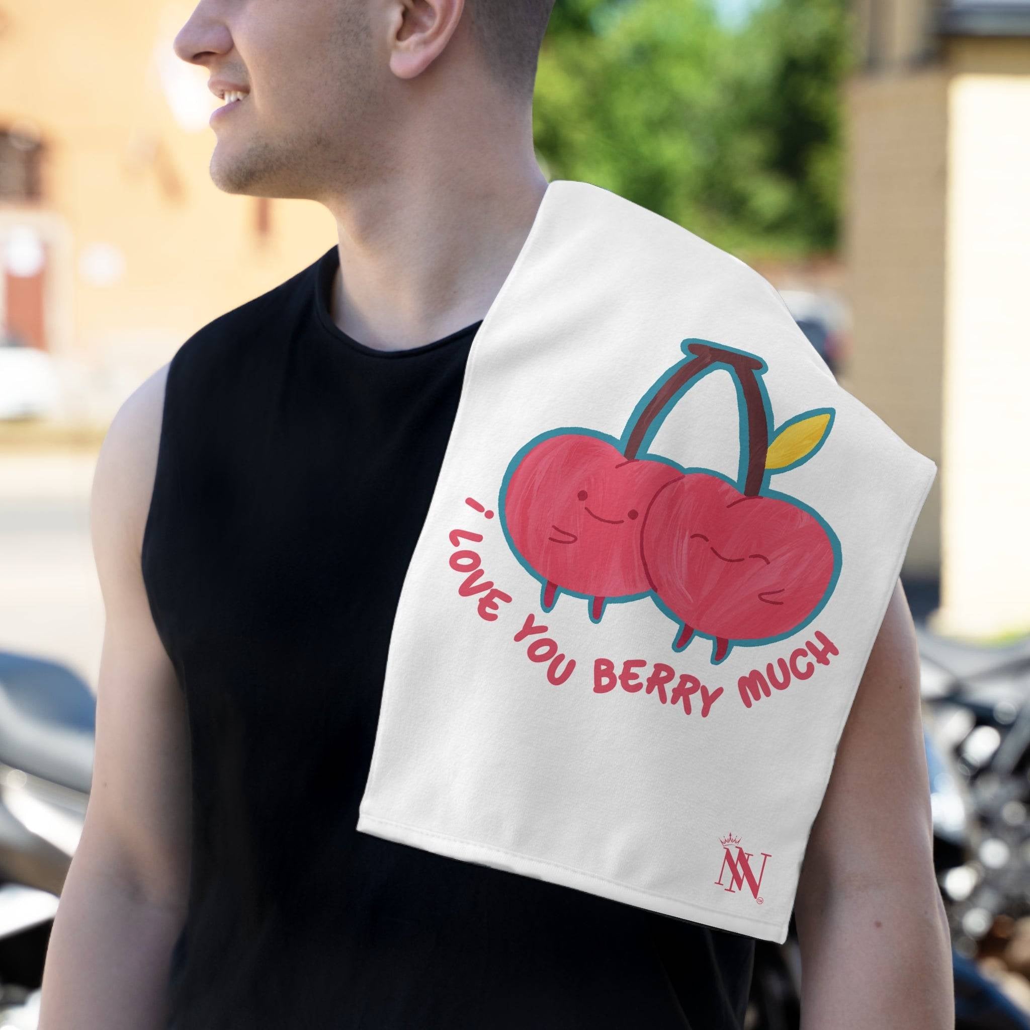 I Love You Berry Much | Mix & Match Soft Fun-Flirty Lovers’ Towels