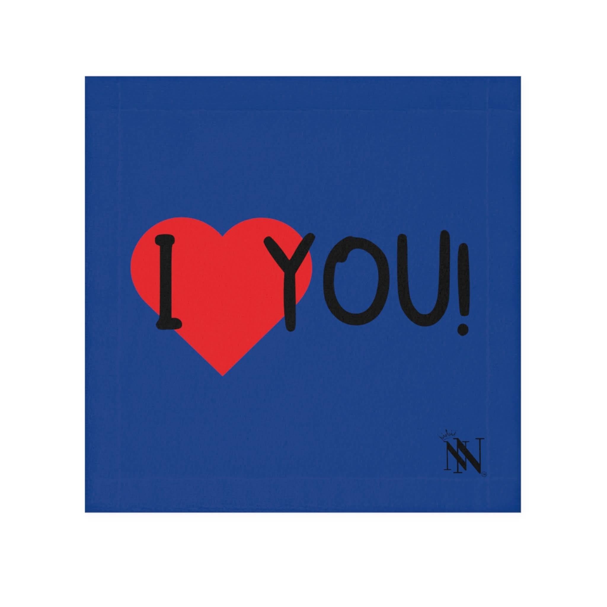 I Love You! Blue | Mix & Match Lils’ Fun-Flirty Lovers’ Towels