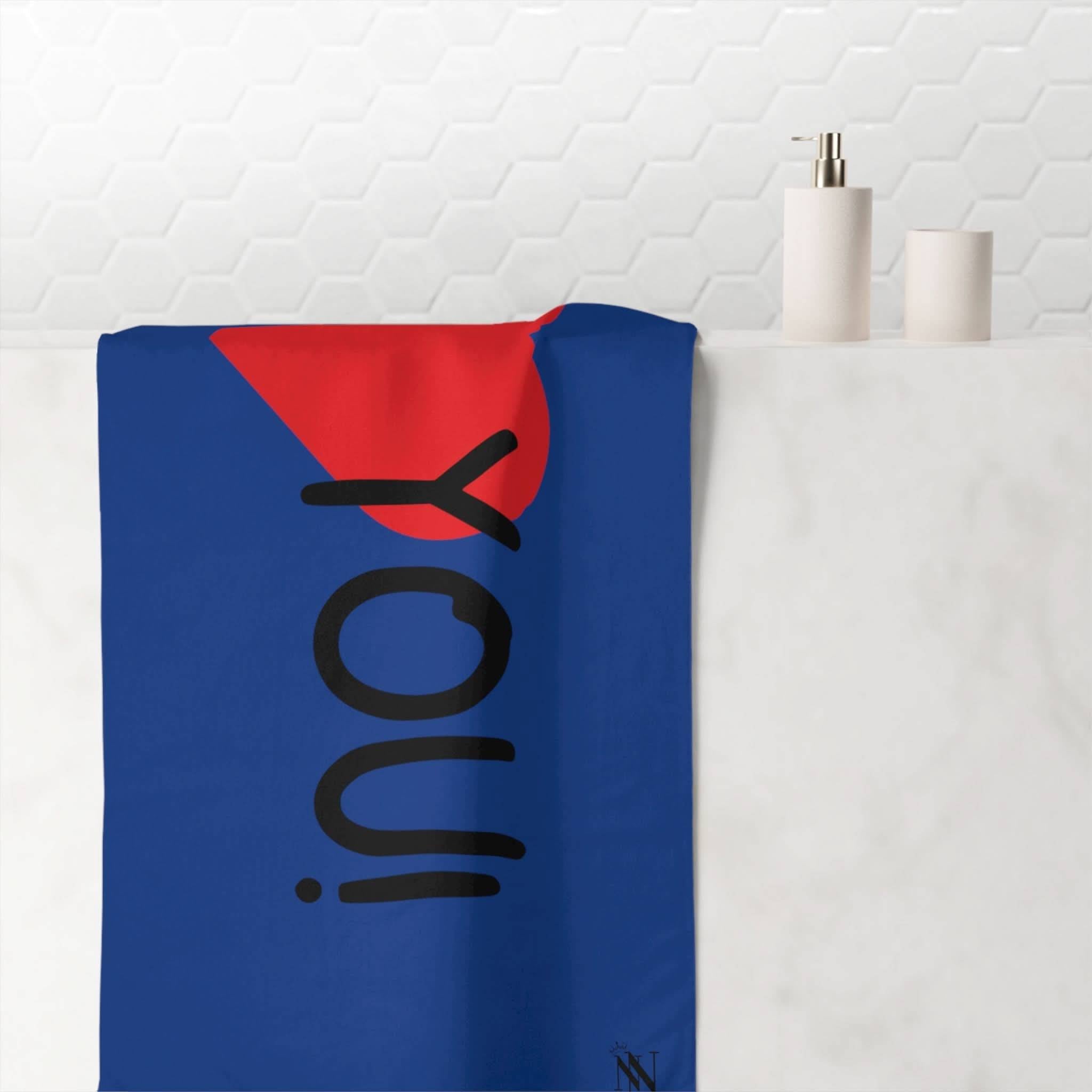 I Love You! Blue | Mix & Match XL Fun-Flirty Lovers’ Towels