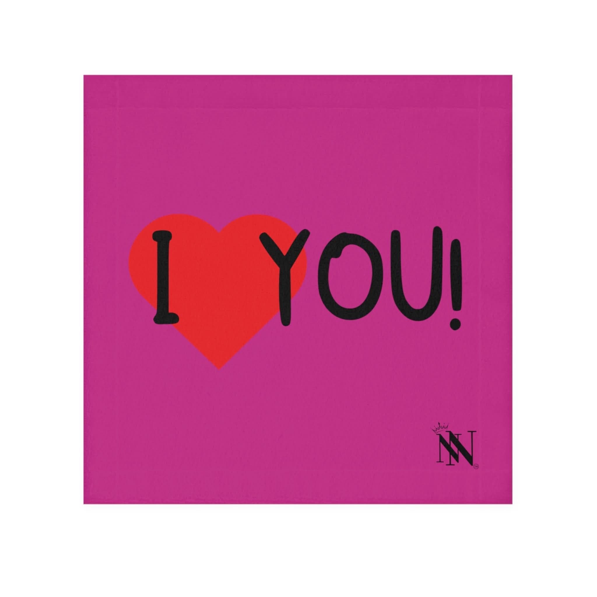 I Love You! Fuscia | Mix & Match Lils’ Fun-Flirty Lovers’ Towels
