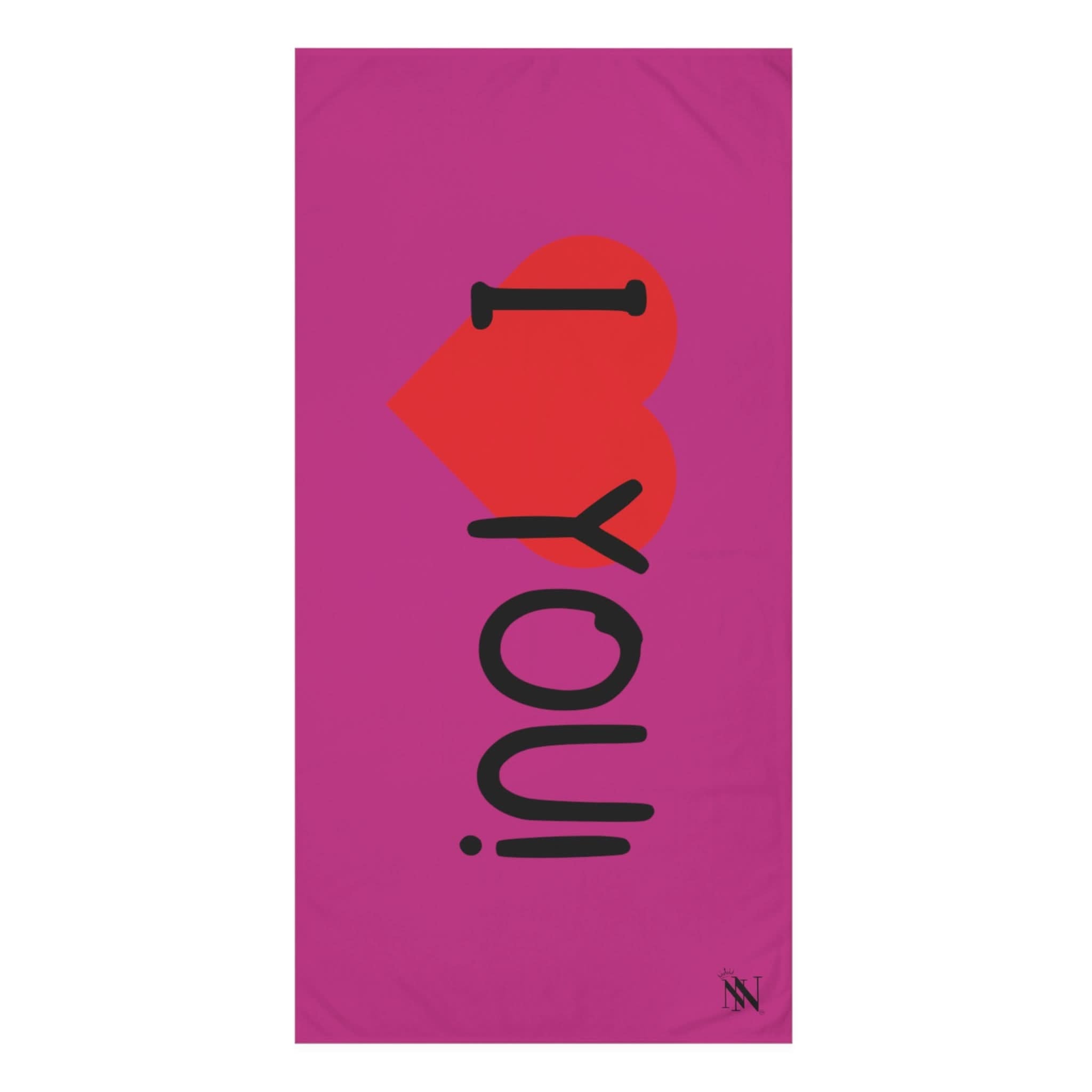 I Love You! Fuscia | Mix & Match XL Fun-Flirty Lovers’ Towels
