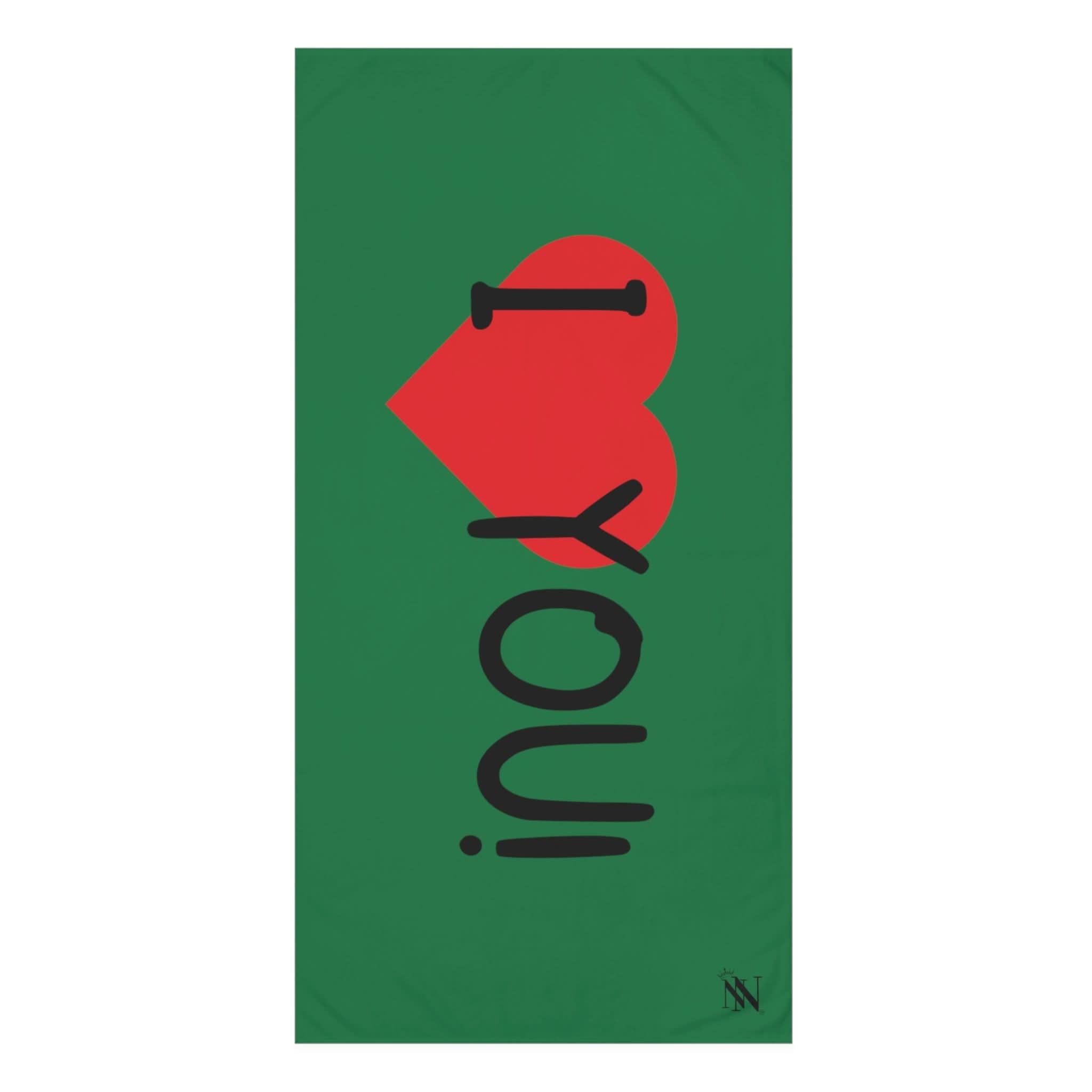 I Love You! Green | Mix & Match XL Fun-Flirty Lovers’ Towels