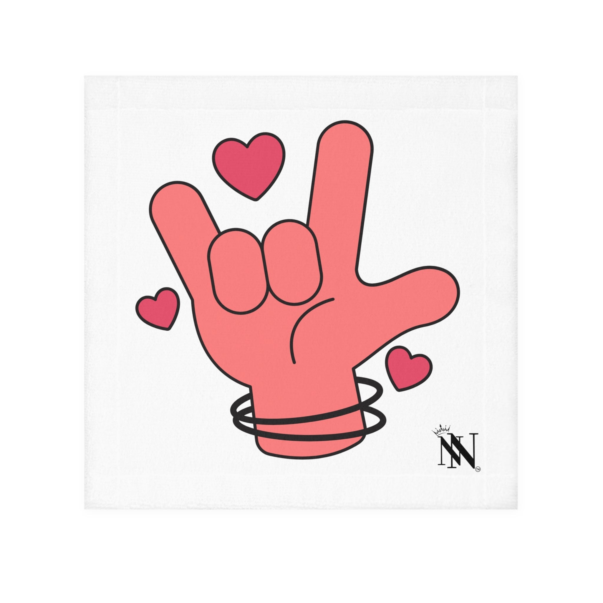 I Love You Hand Sign | Mix & Match Lils’ Fun-Flirty Lovers’ Towels